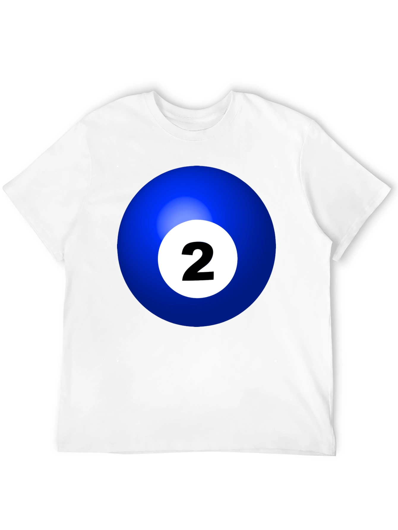 Blue Billiard Ball #2 T-Shirt