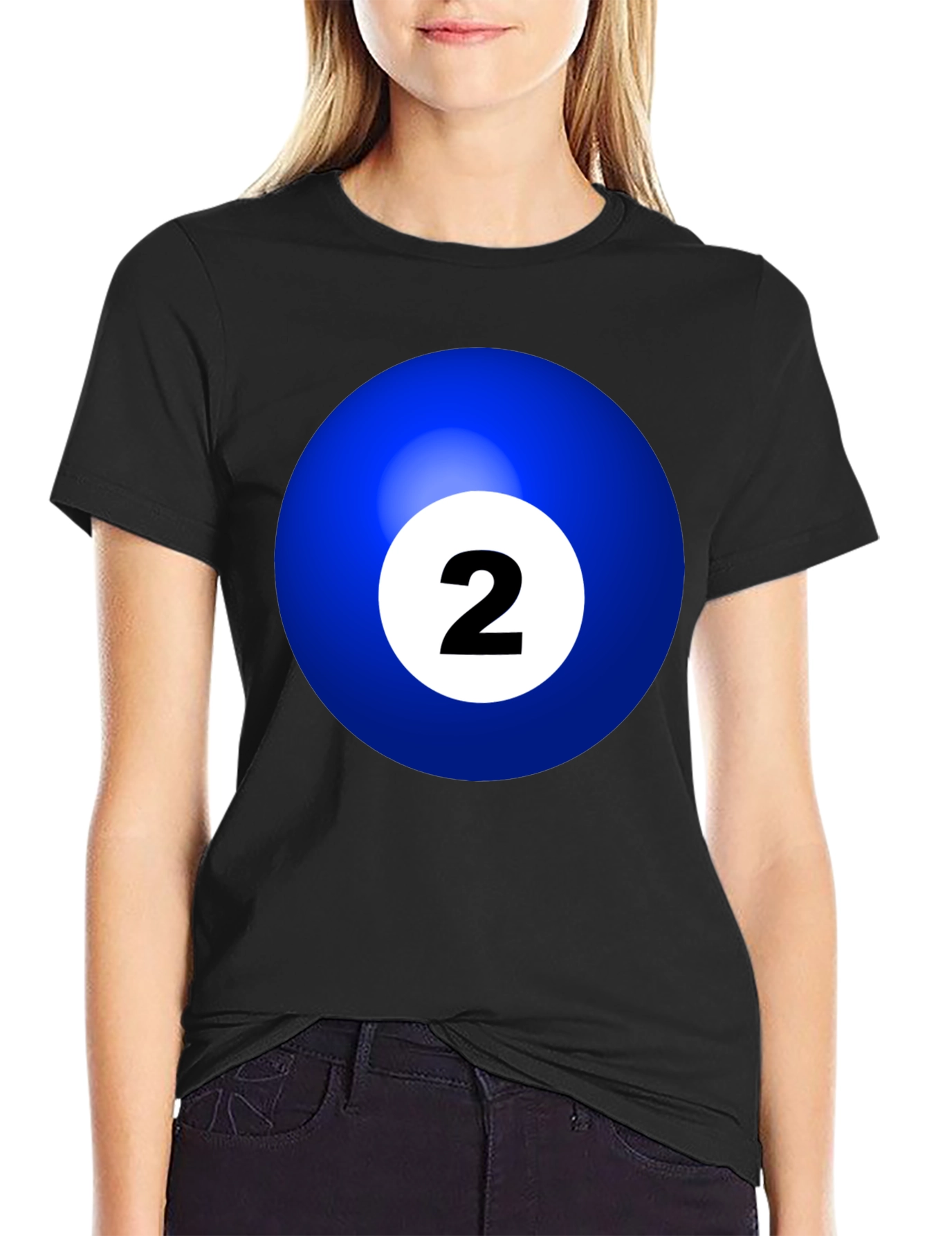 Blue Billiard Ball #2 T-Shirt