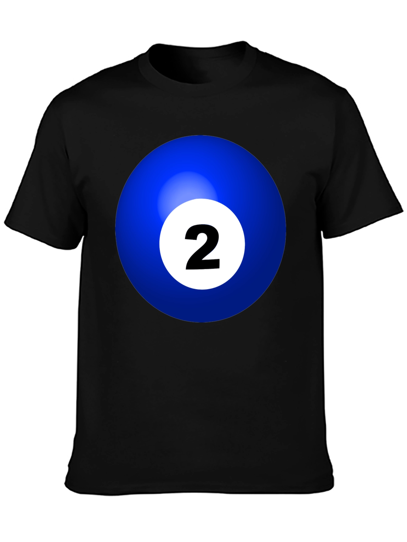 Blue Billiard Ball #2 T-Shirt