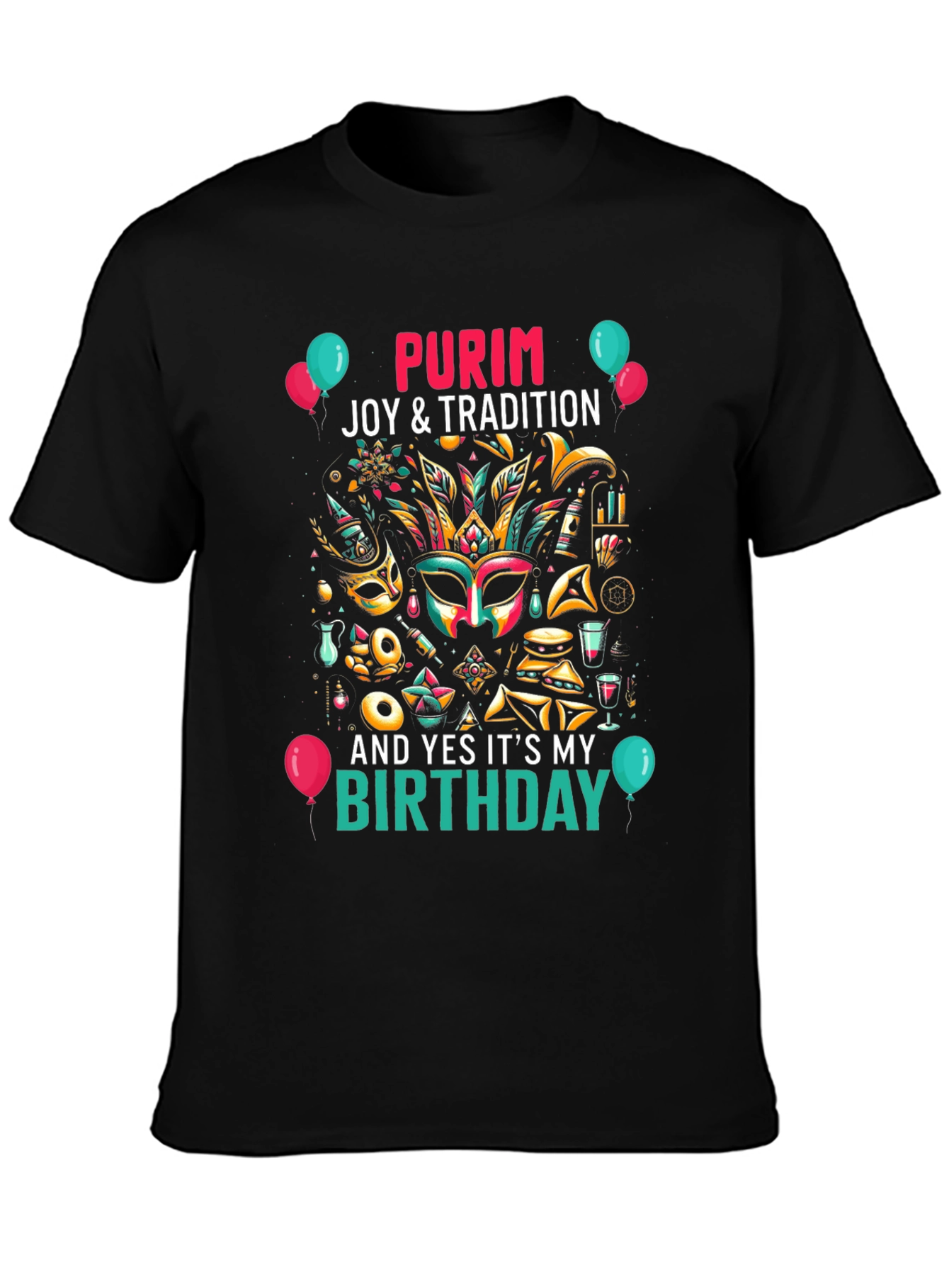 Purim Joy Birthday T-Shirt