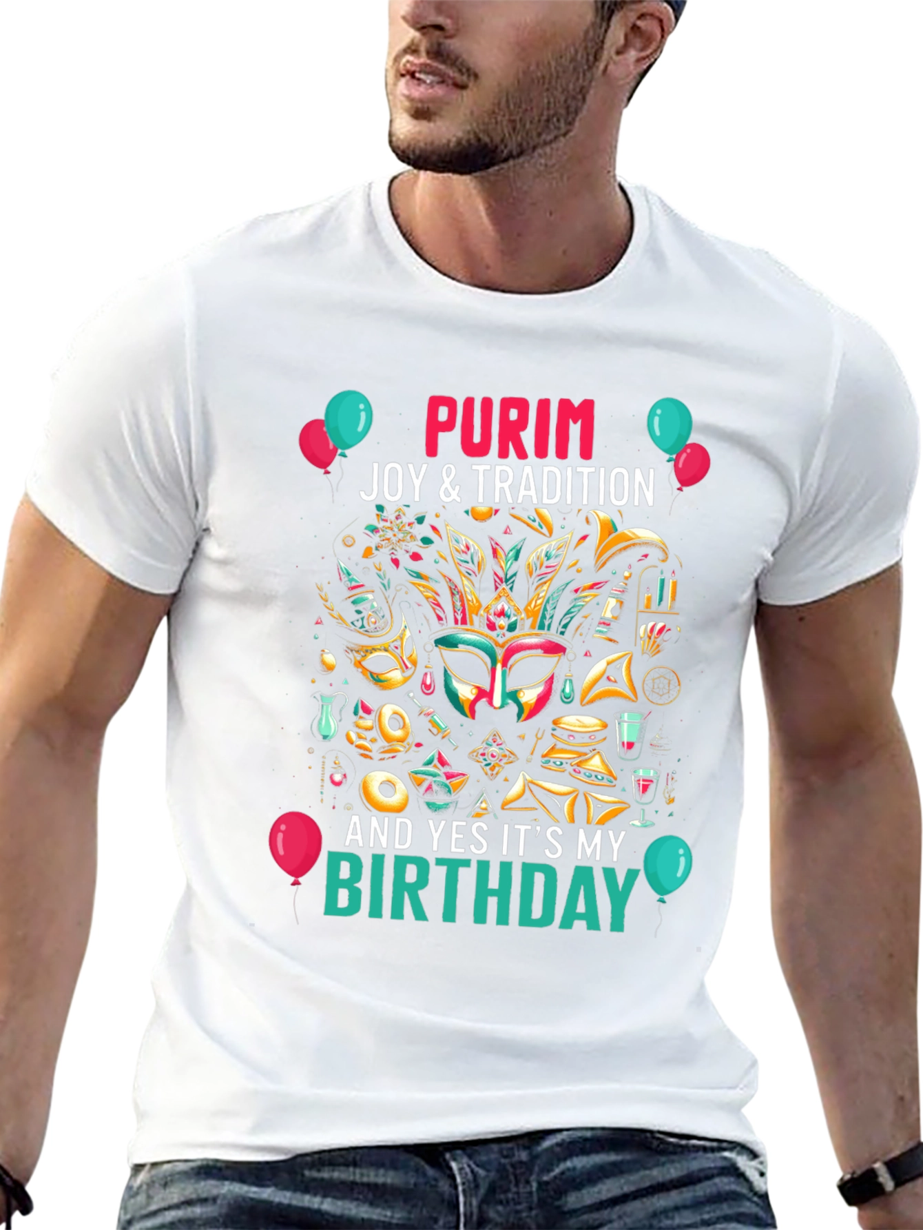 Purim Joy Birthday T-Shirt