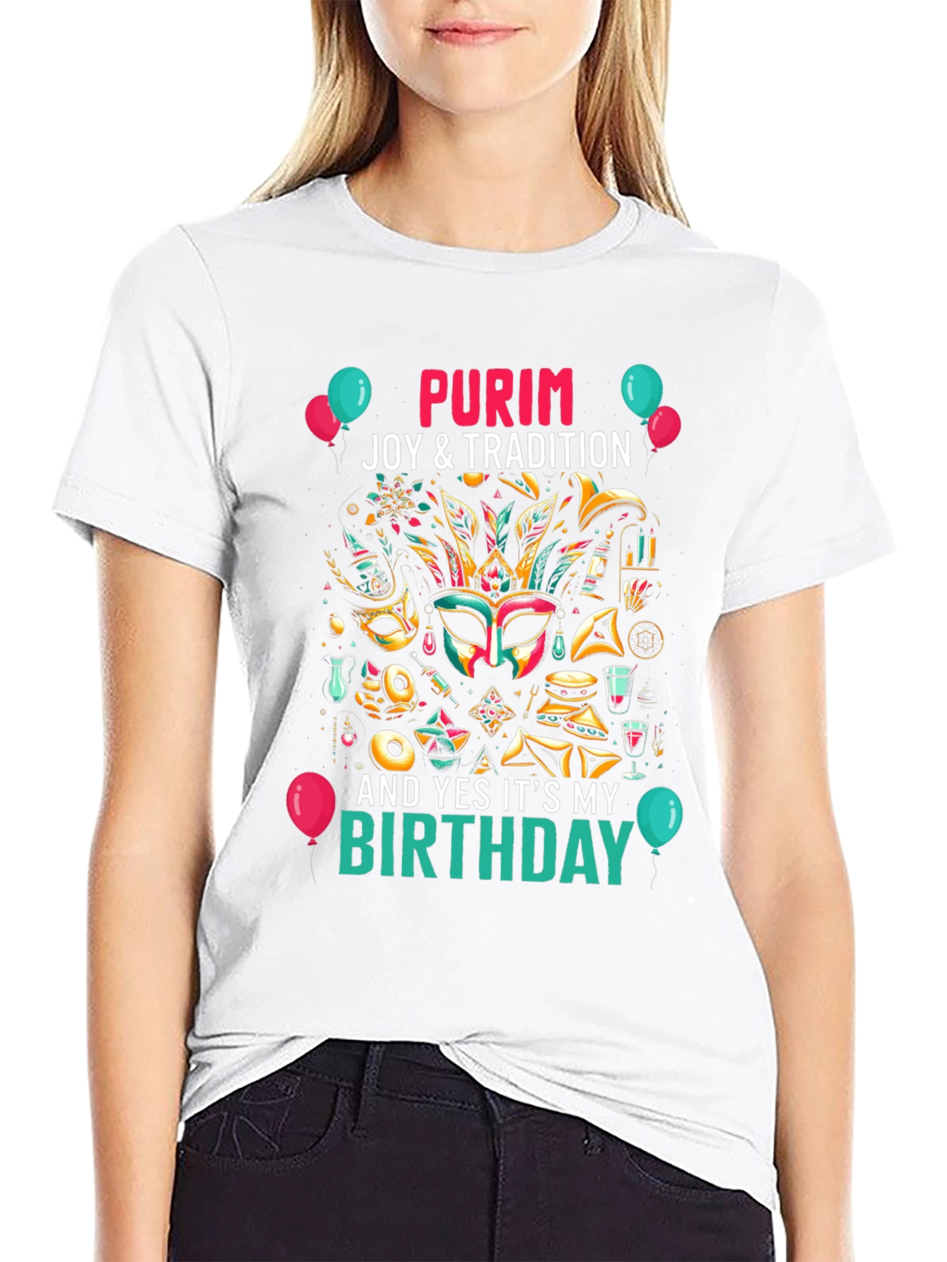 Purim Joy Birthday T-Shirt