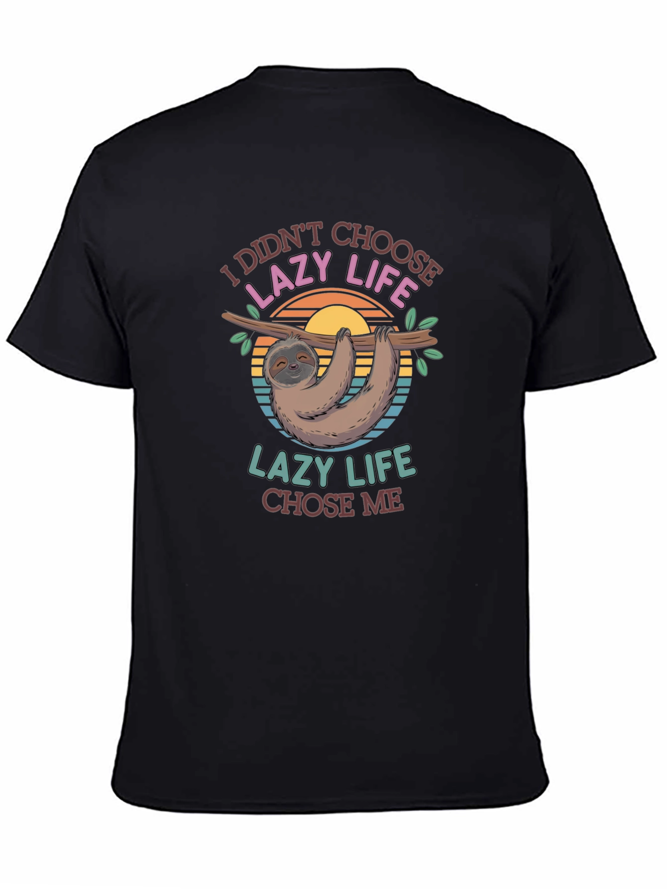 Lazy Life Sloth Graphic T-Shirt