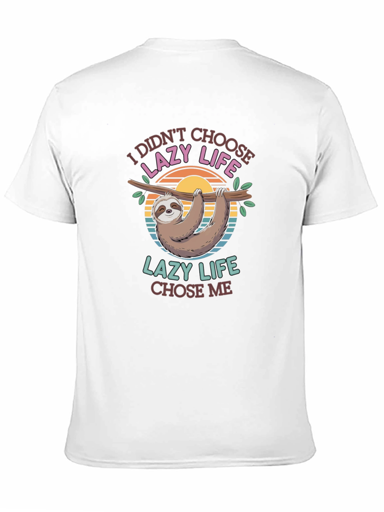 Lazy Life Sloth Graphic T-Shirt