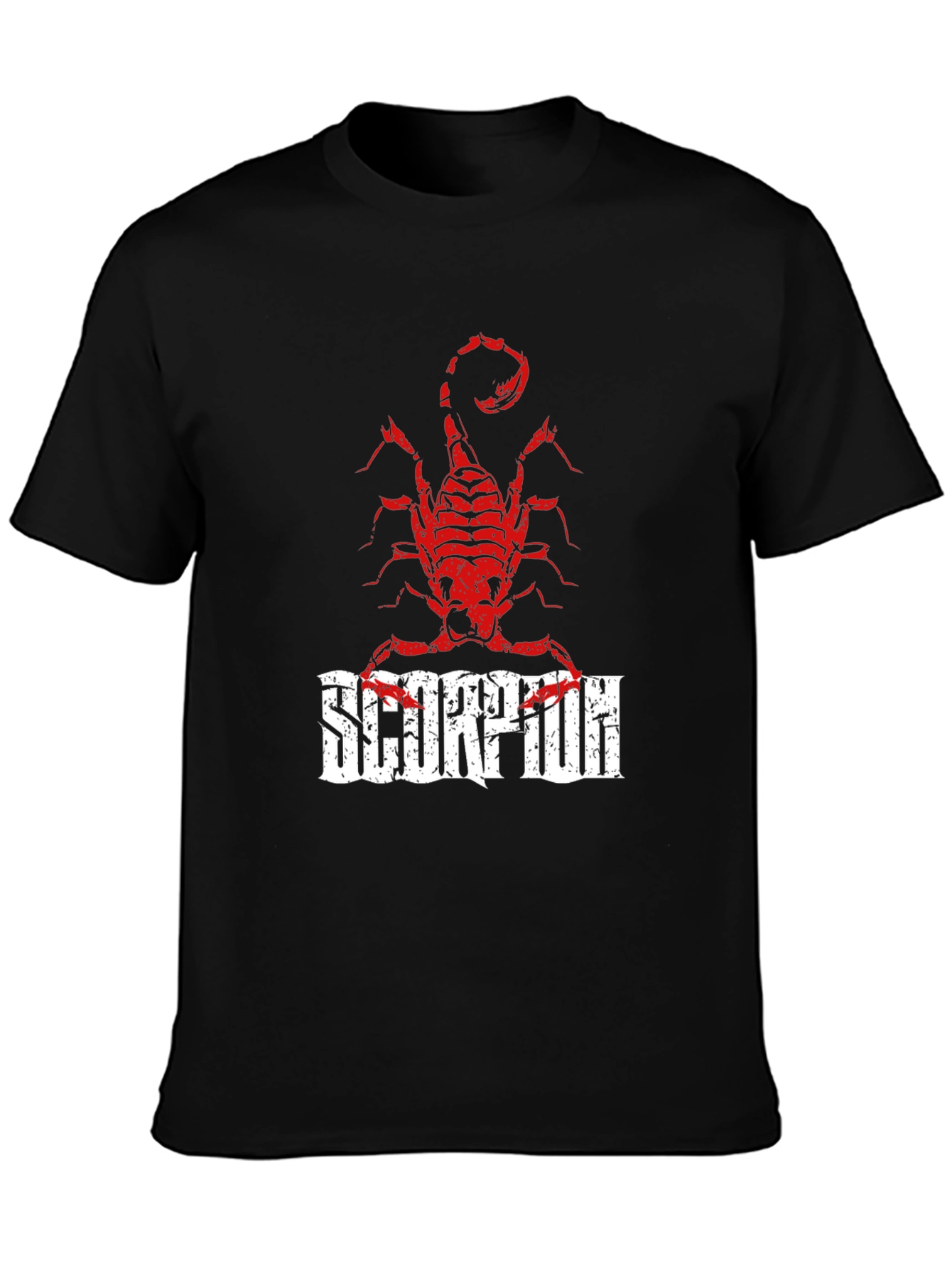 Scorpion Graphic Print Black T-Shirt