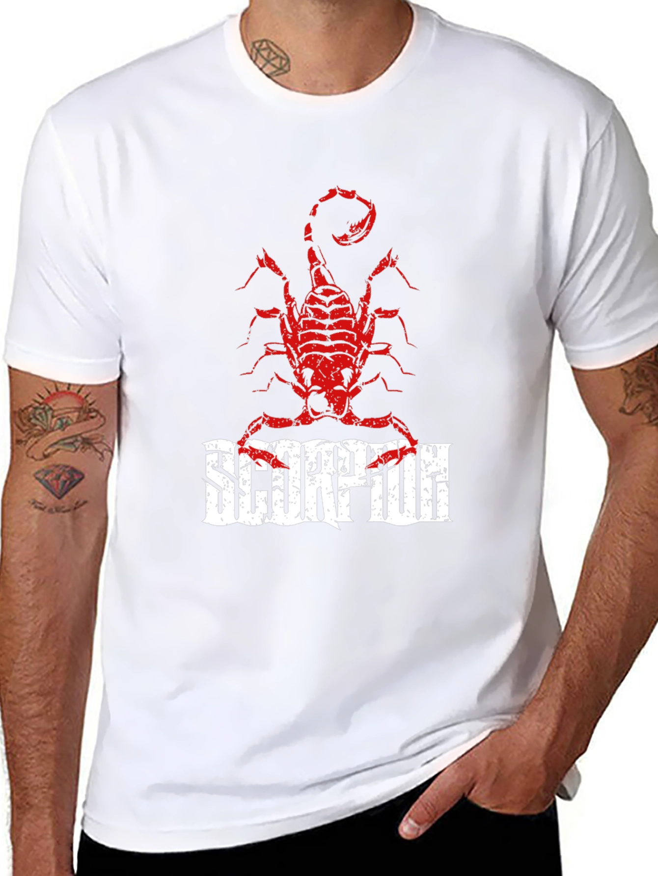 Scorpion Graphic Print Black T-Shirt