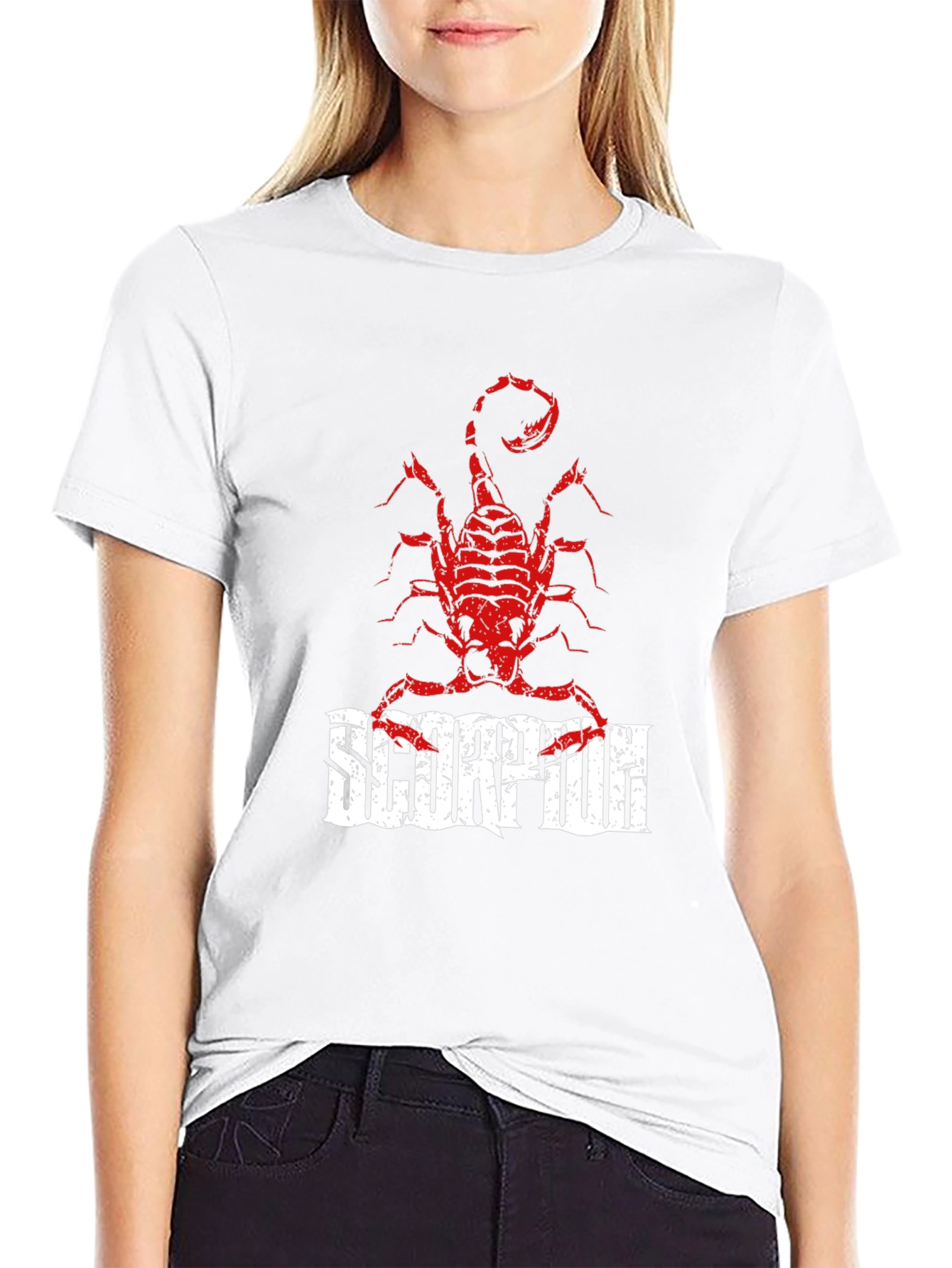 Scorpion Graphic Print Black T-Shirt