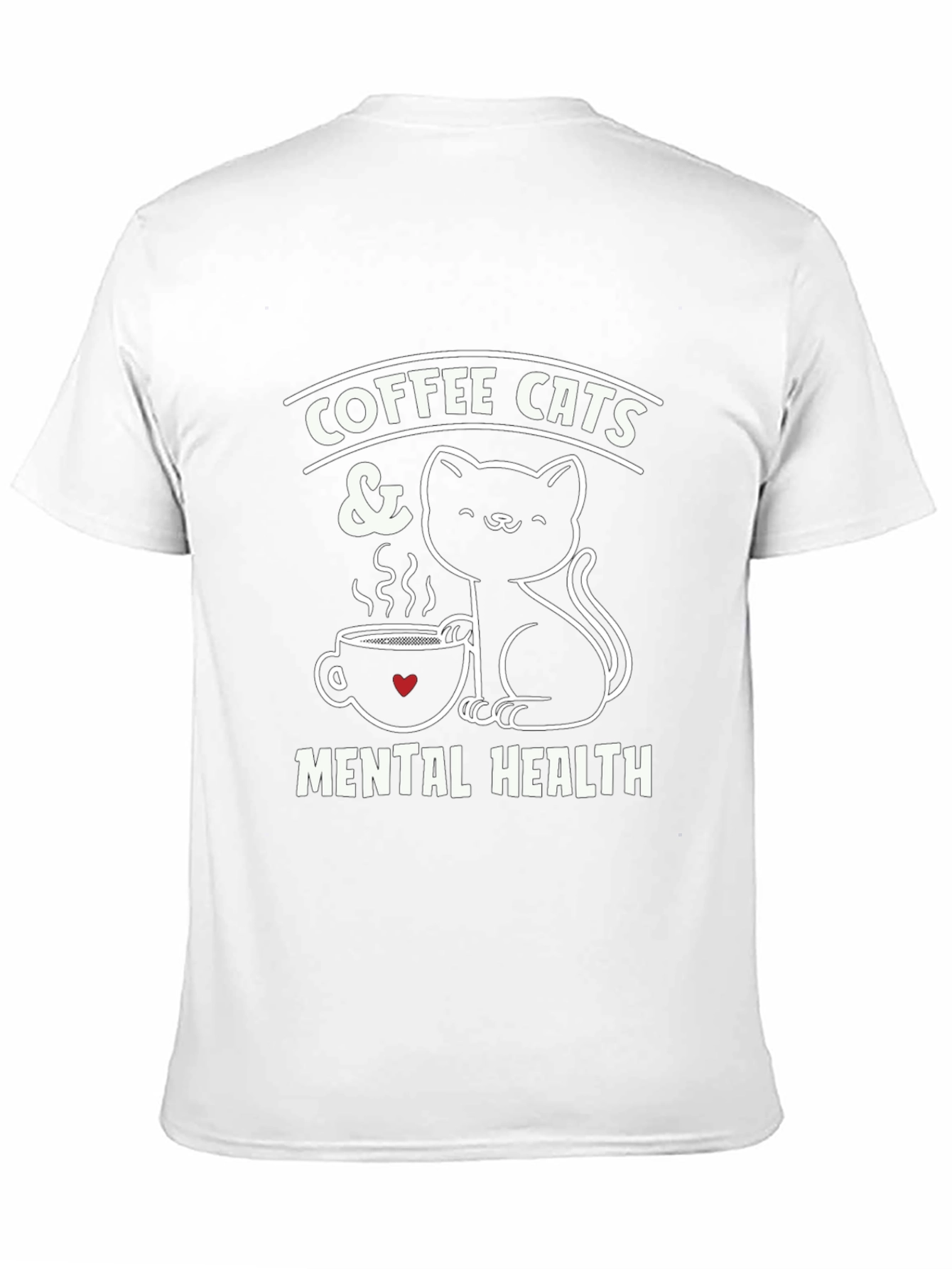 Coffee Cats & Mental Health Graphic Tee