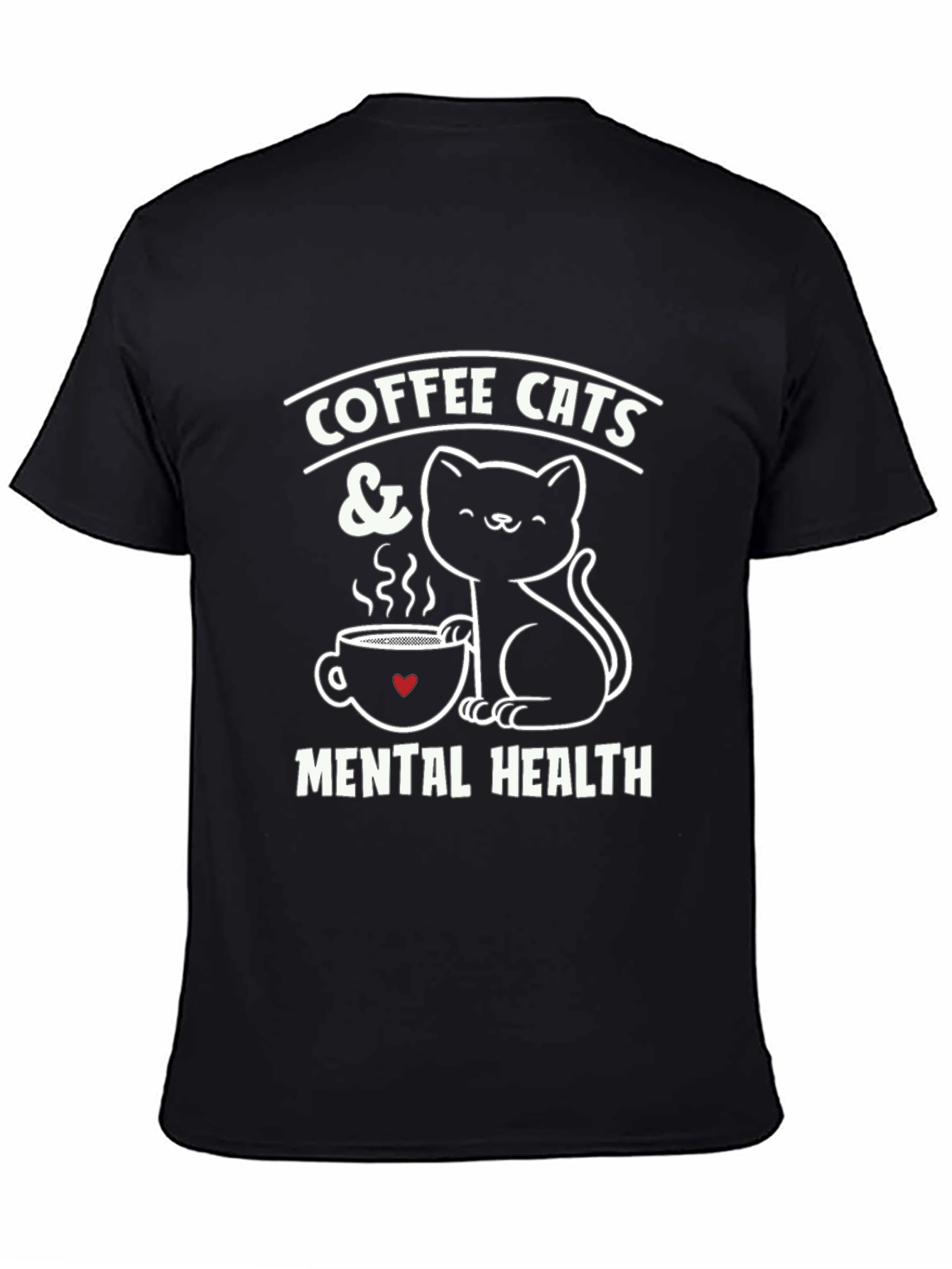 Coffee Cats & Mental Health Graphic Tee