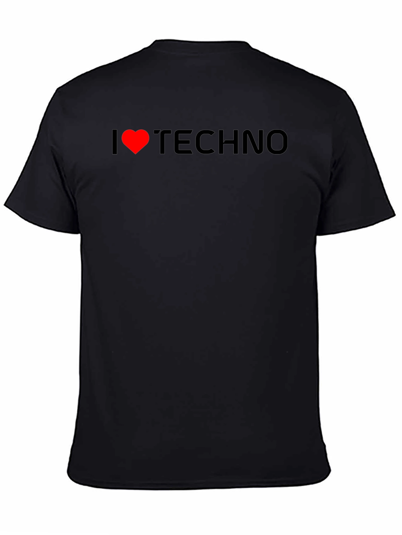 I Love Techno Black T-Shirt