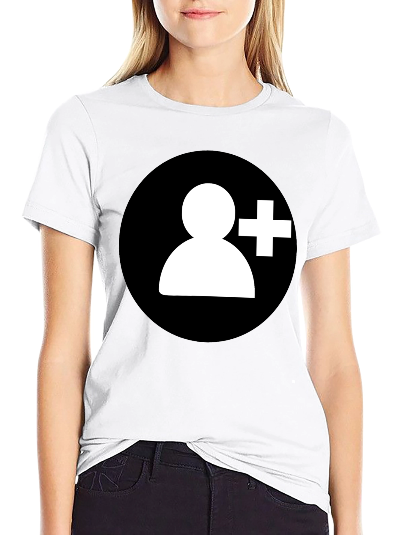 Add Contact Black T-Shirt