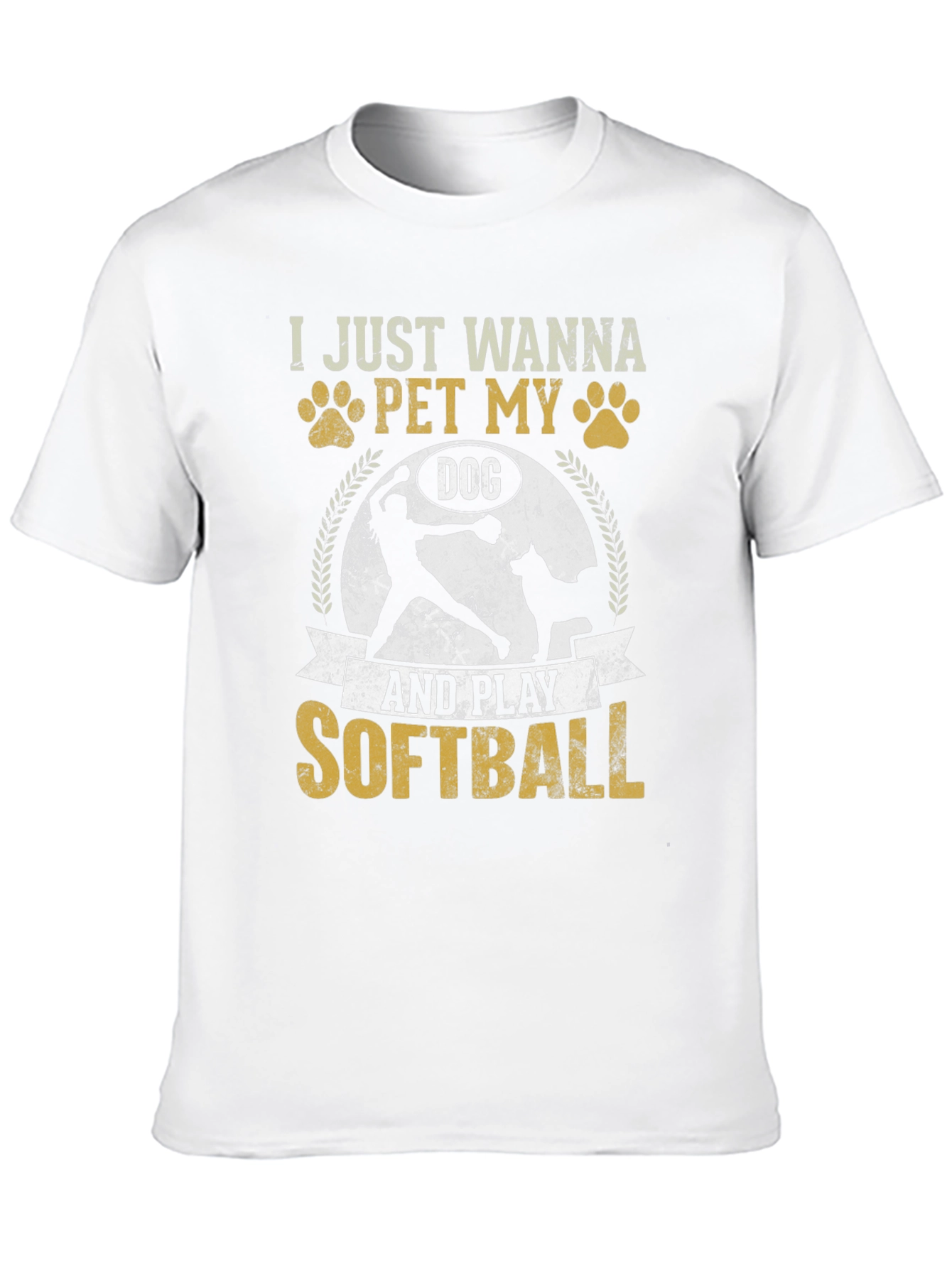Pet My Dog & Play Softball Tee