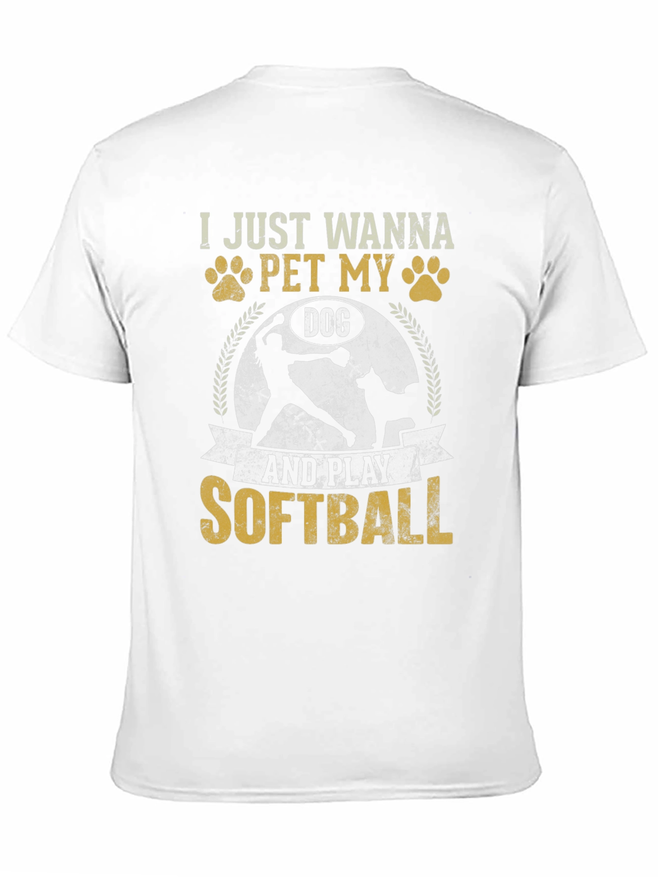 Pet My Dog & Play Softball Tee