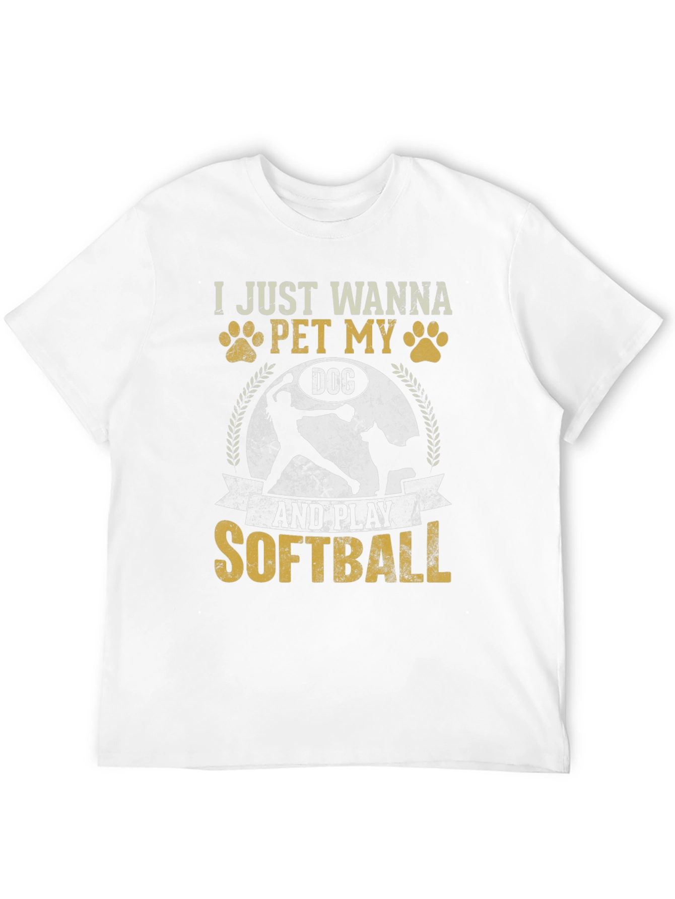 Pet My Dog & Play Softball Tee