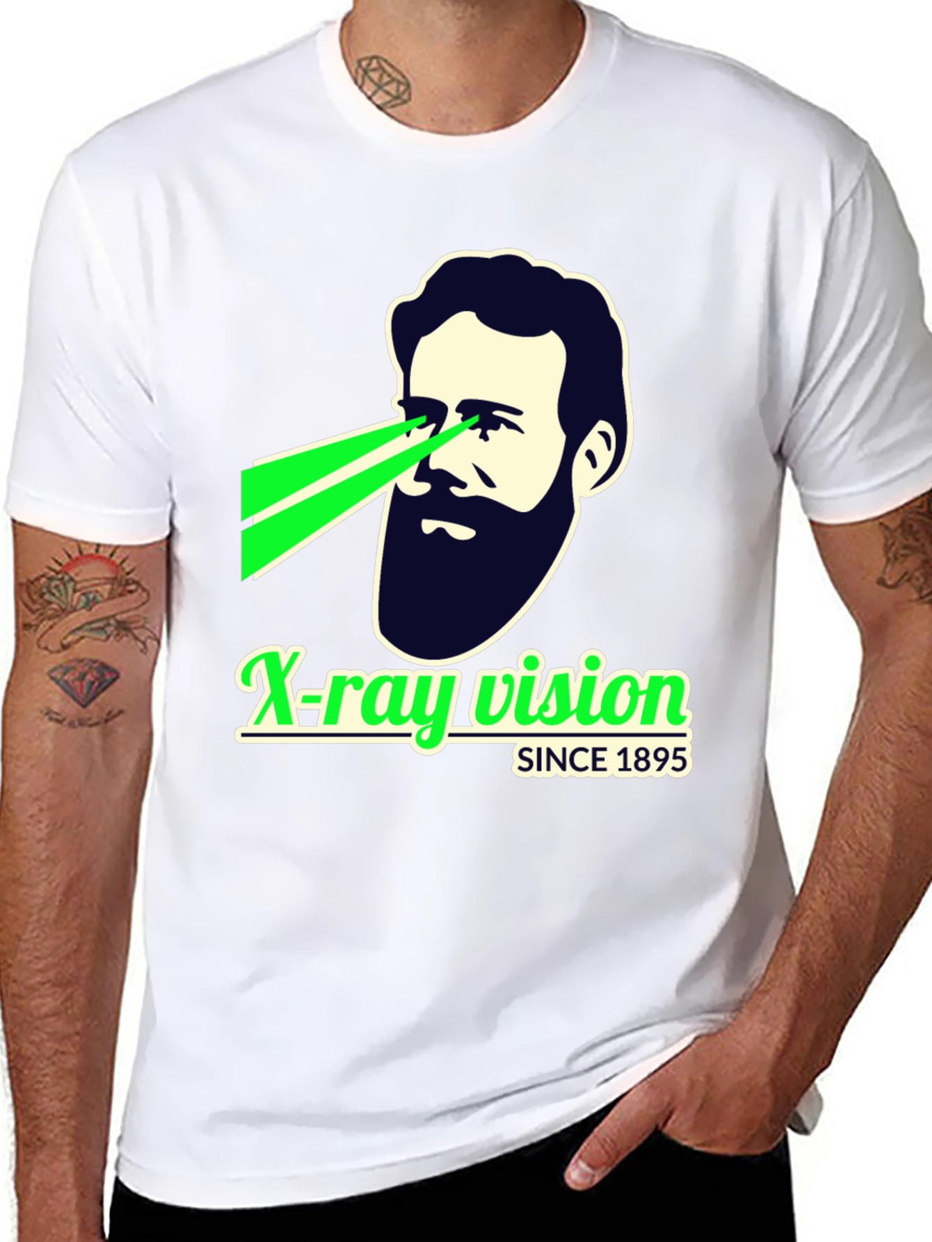 X-Ray Vision Since 1895 Black T-Shirt