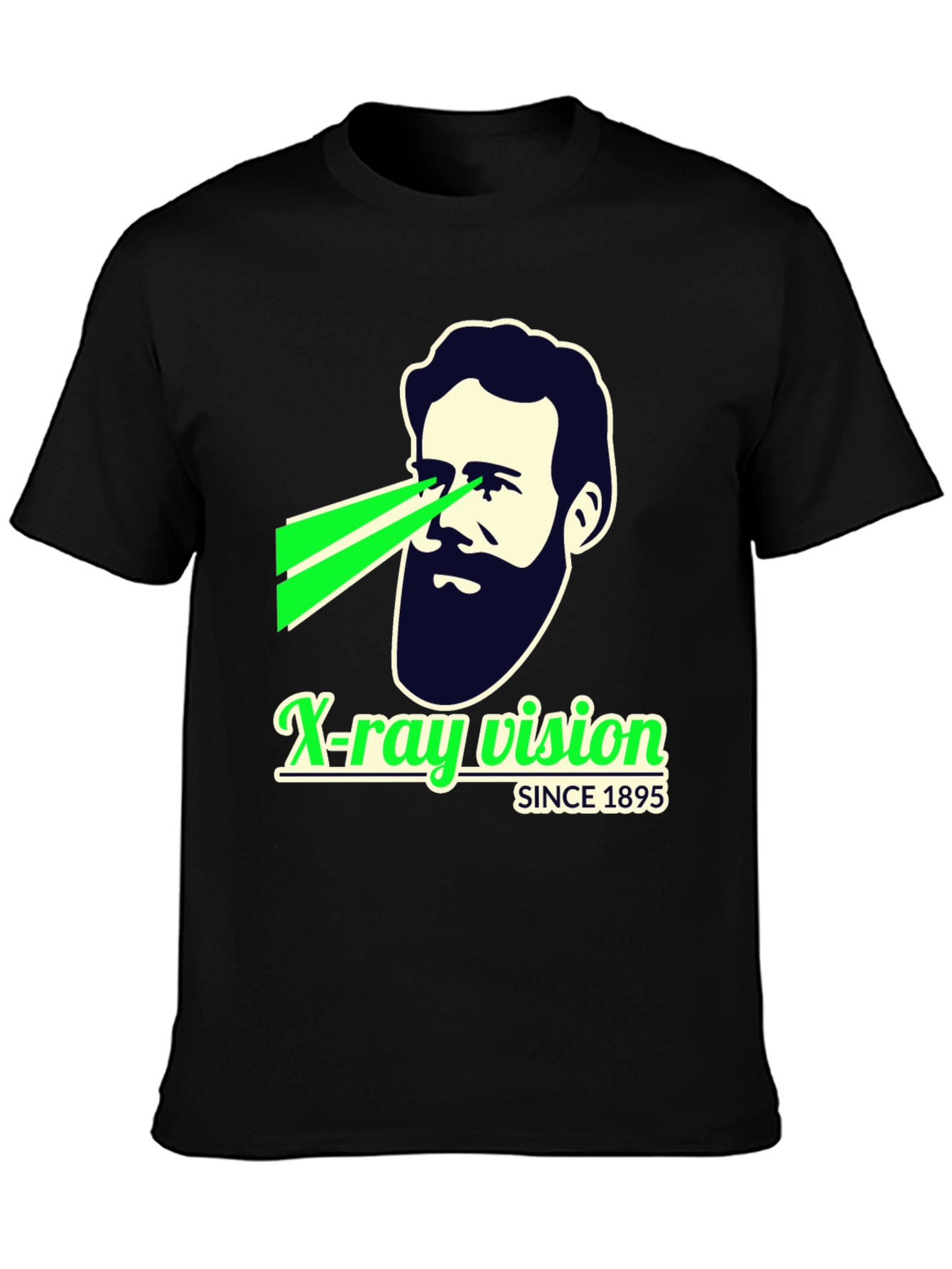 X-Ray Vision Since 1895 Black T-Shirt
