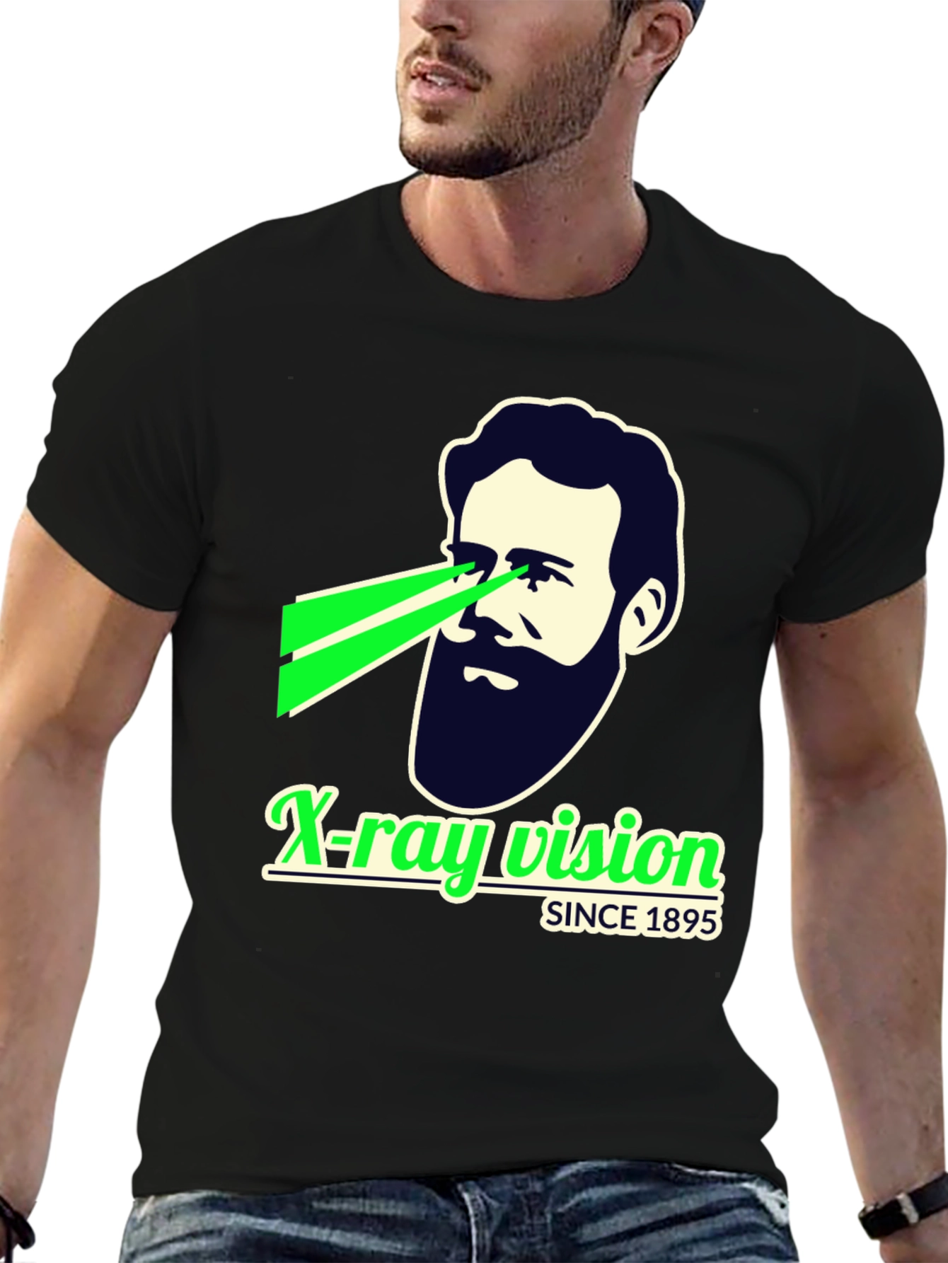 X-Ray Vision Since 1895 Black T-Shirt