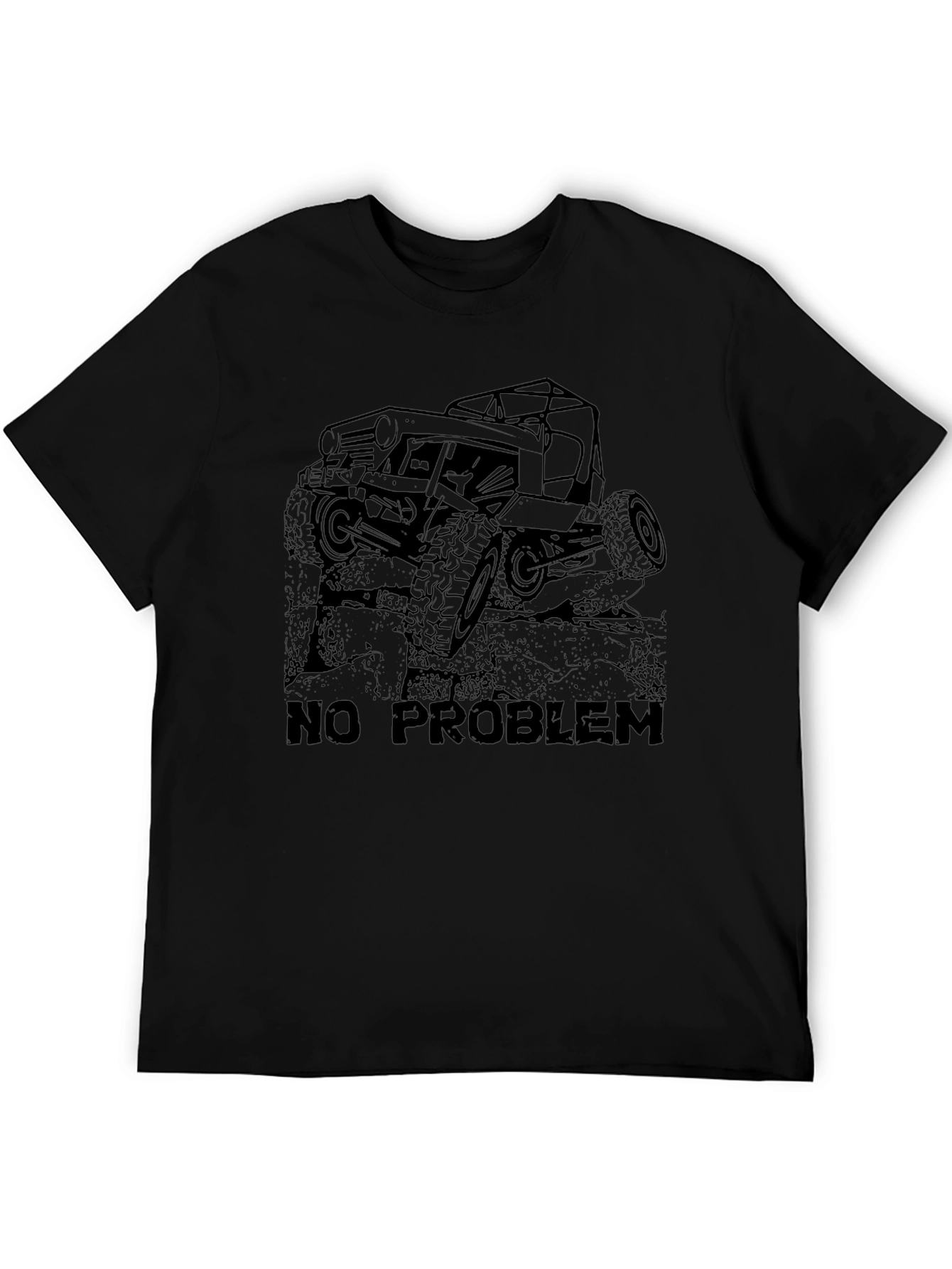 No Problem Off-Road Jeep T-Shirt - Black
