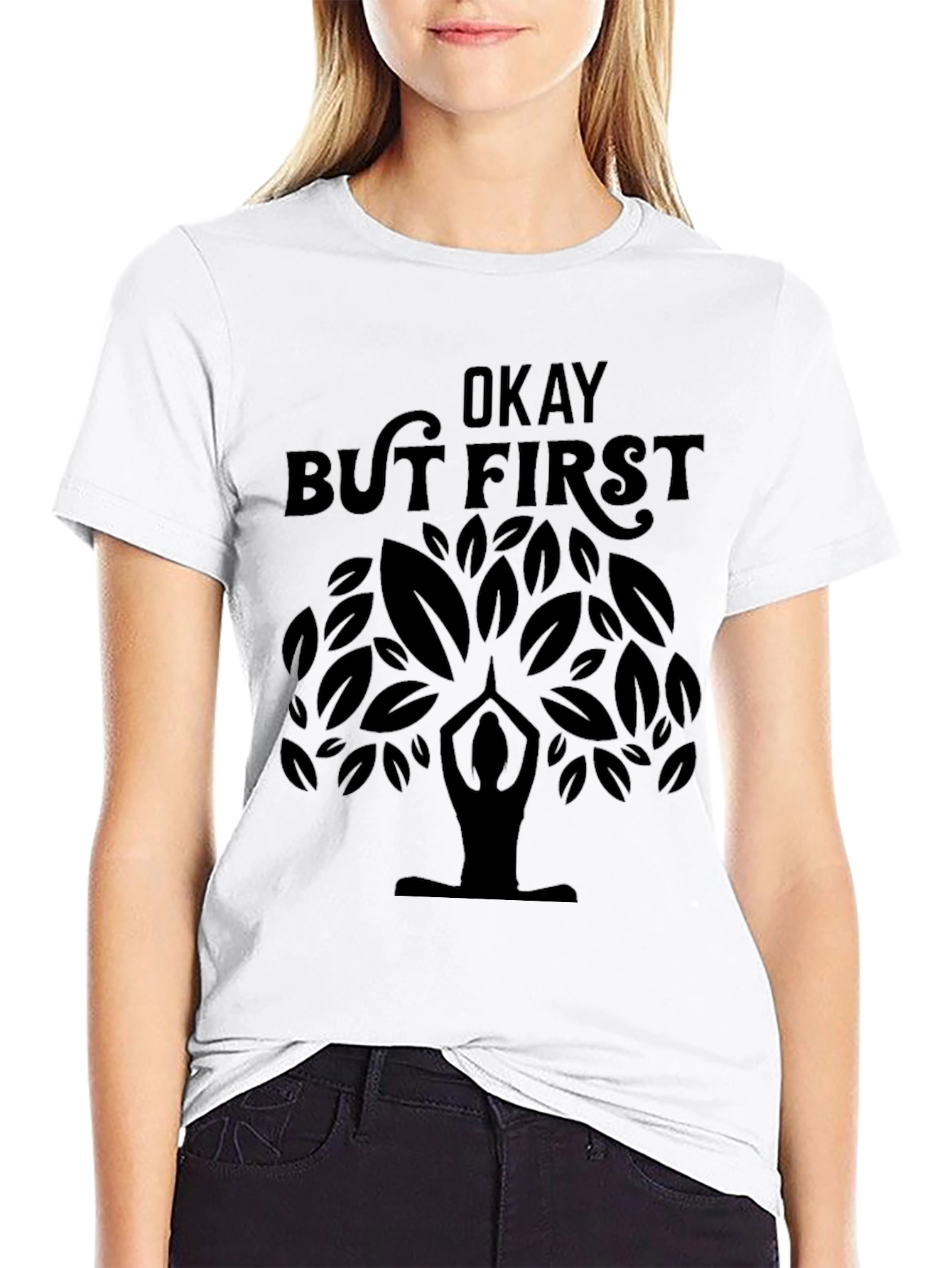 Yoga Tree Graphic Tee - But First Okay