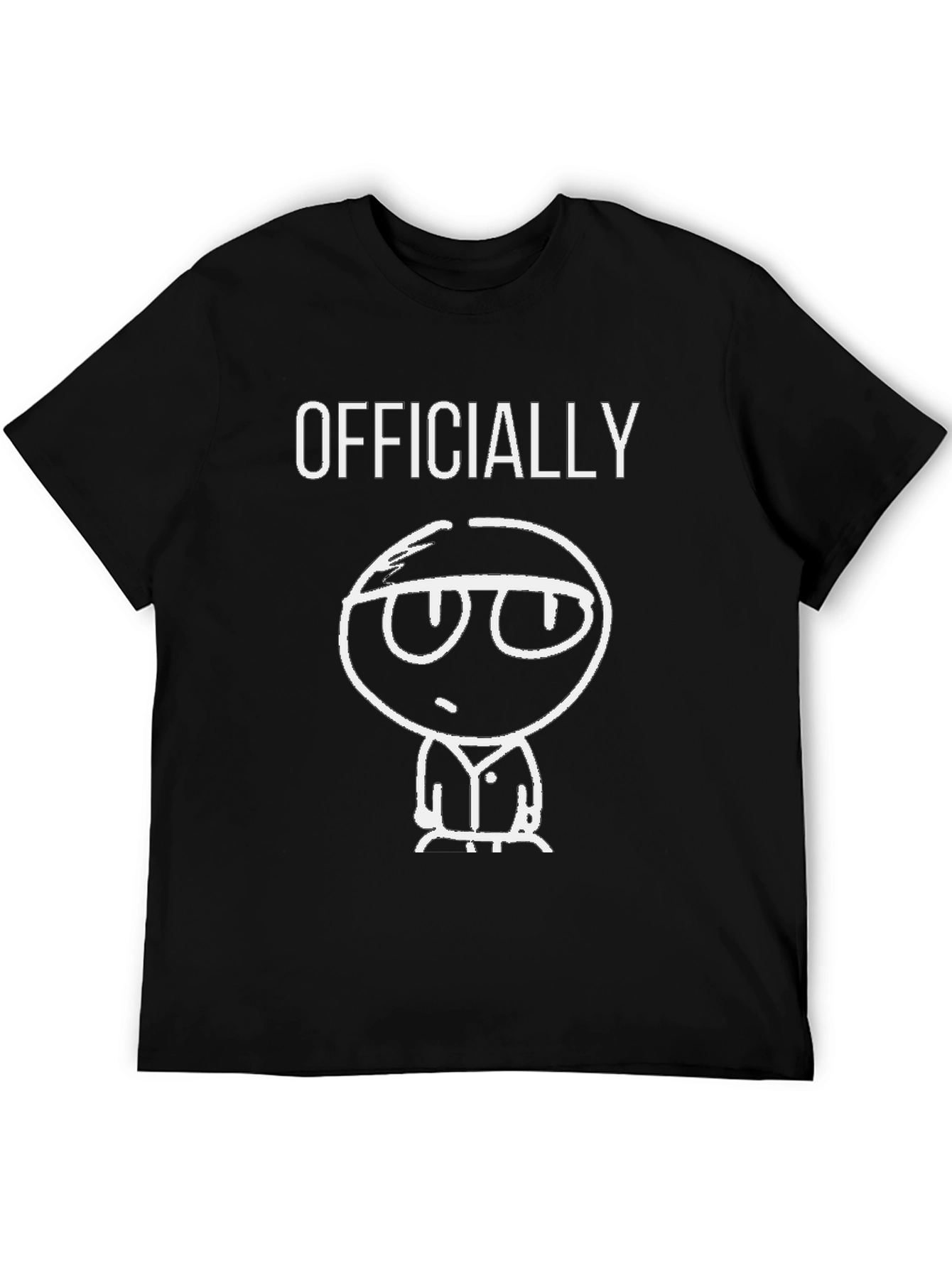 Officially Cool Cartoon Graphic T-Shirt