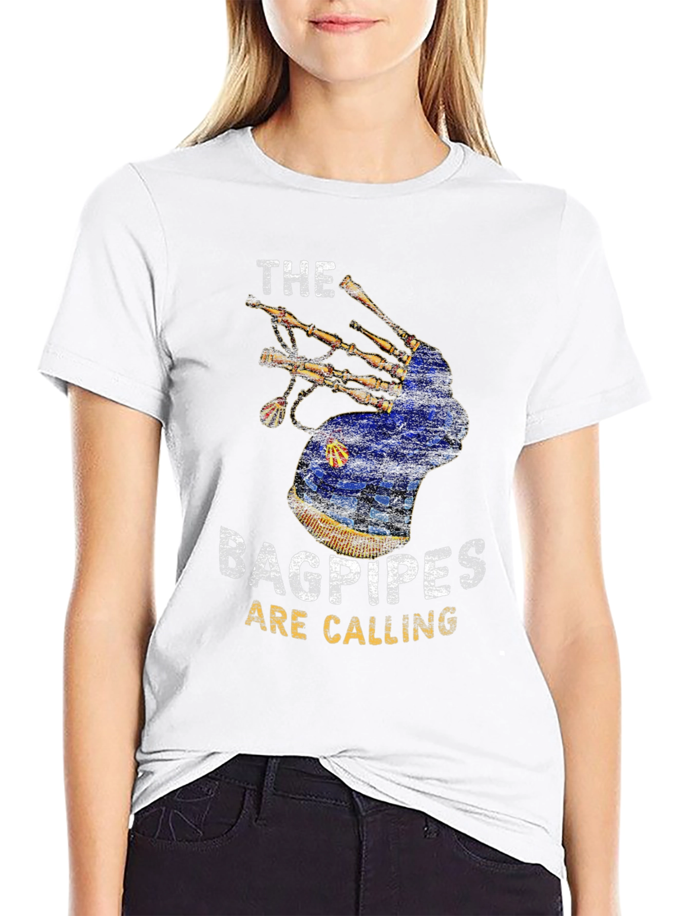Bagpipes Are Calling Graphic T-Shirt