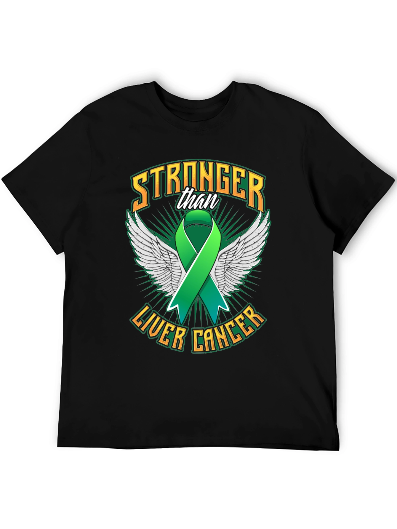 Stronger Than Liver Cancer Ribbon T-Shirt