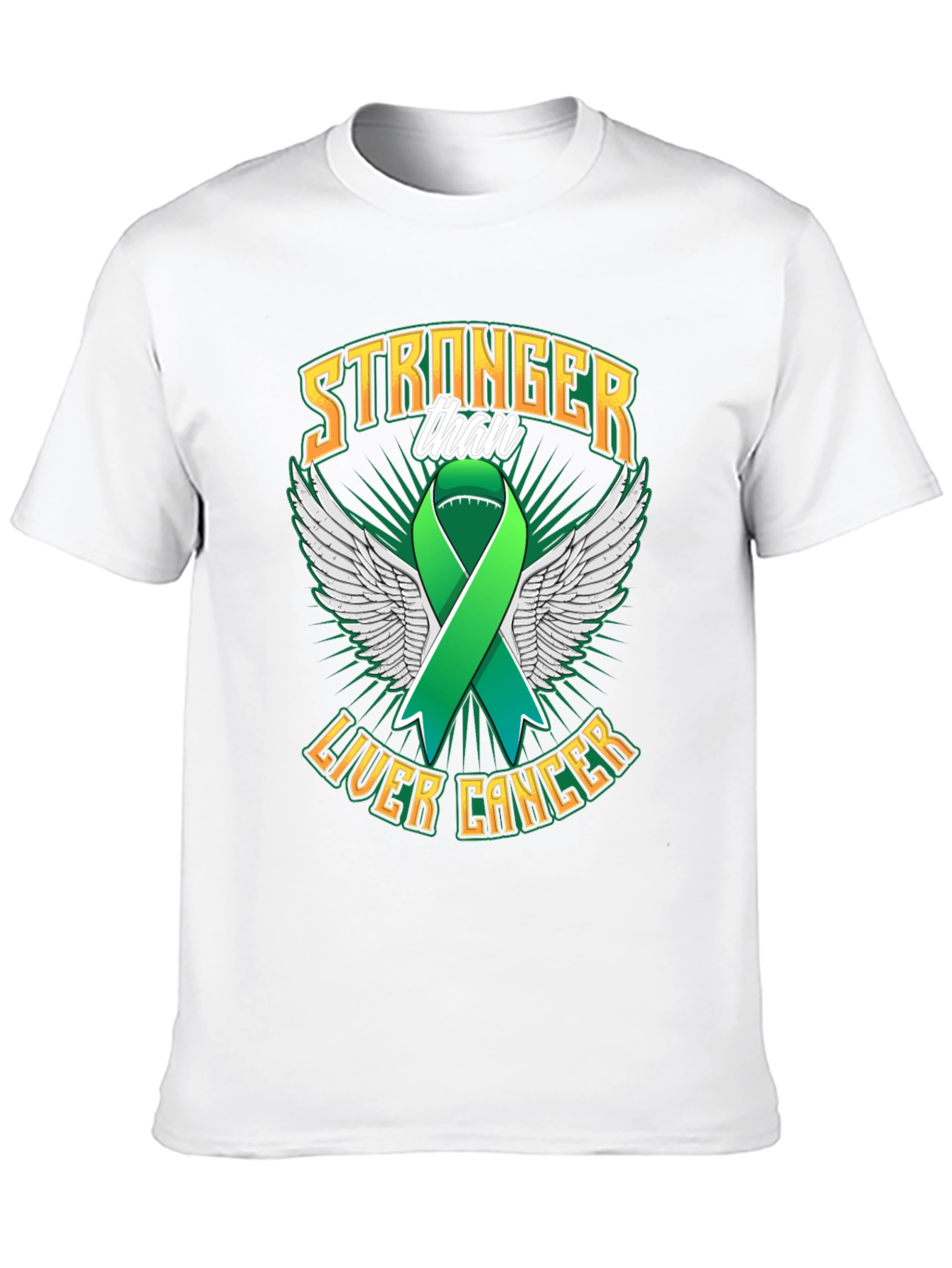Stronger Than Liver Cancer Ribbon T-Shirt