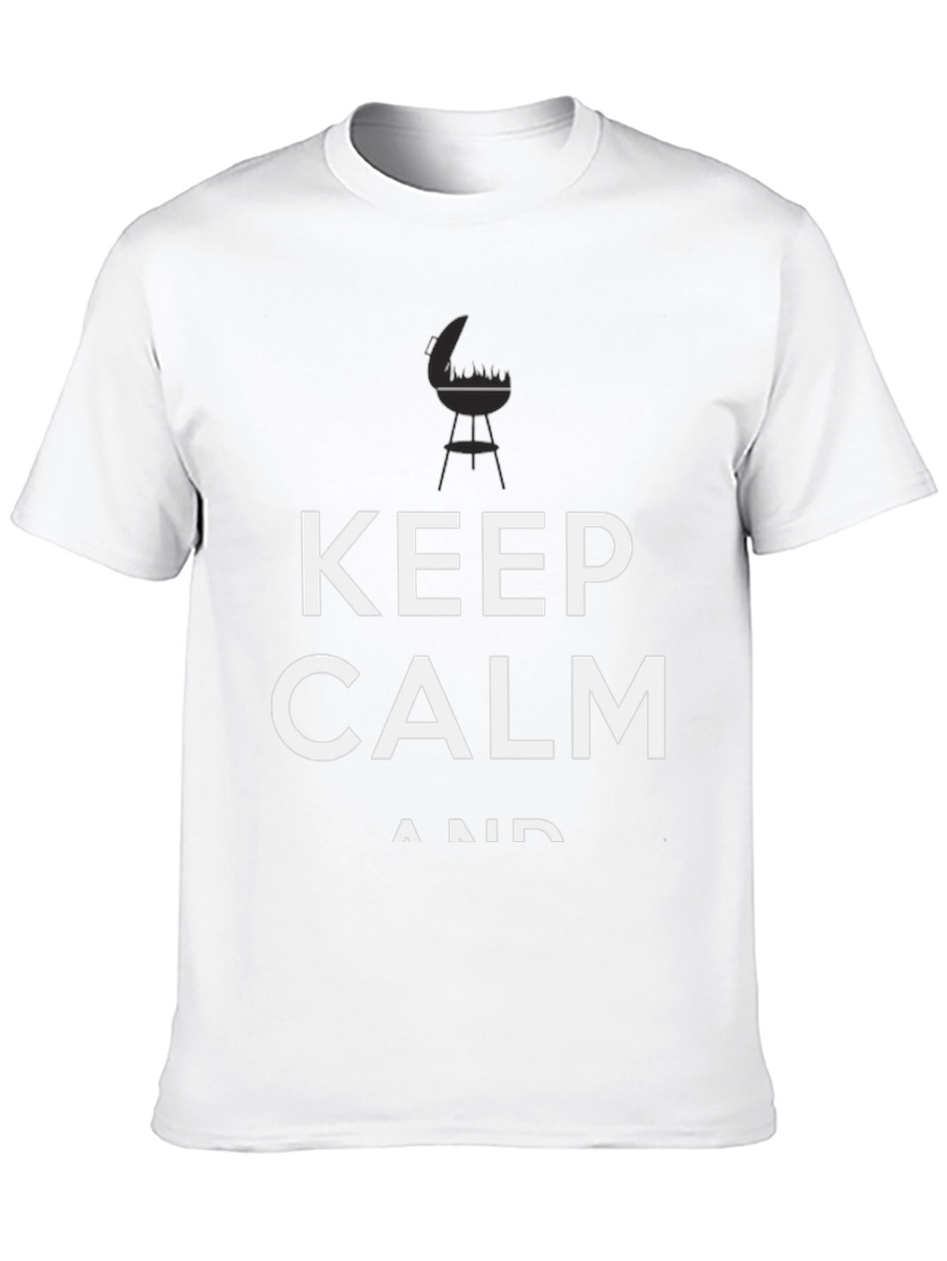 Keep Calm BBQ Black T-Shirt - Grill Master Tee