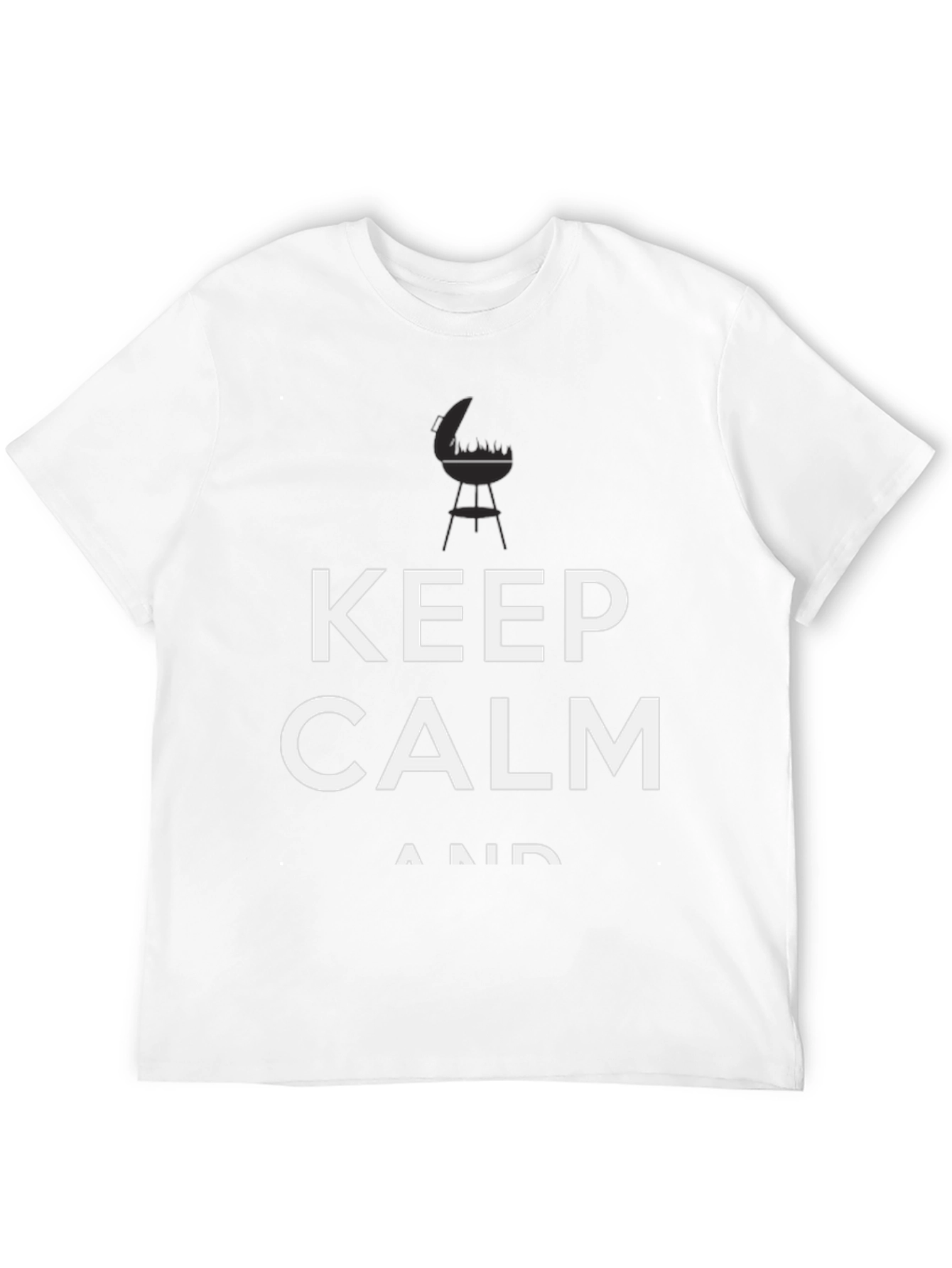 Keep Calm BBQ Black T-Shirt - Grill Master Tee