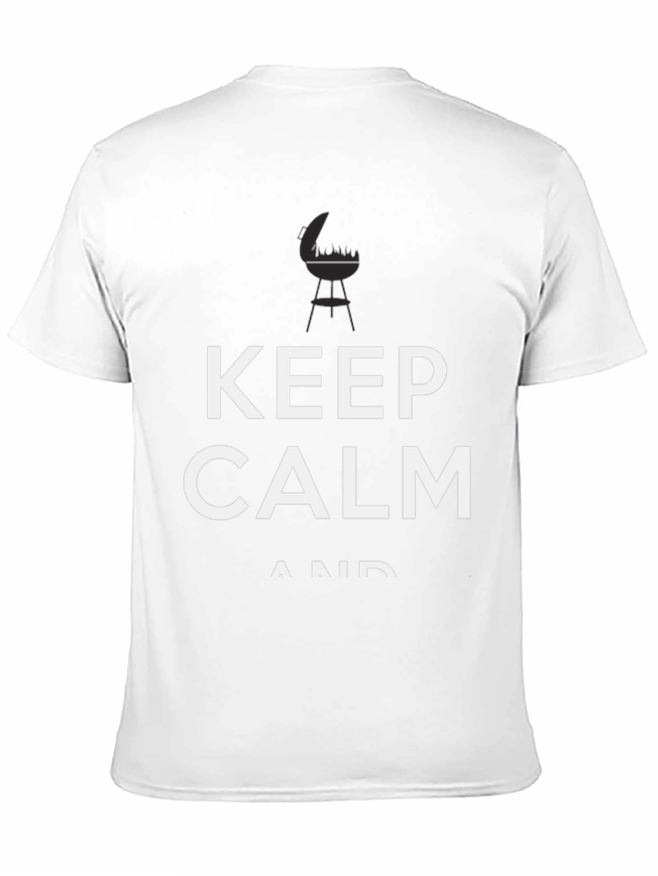 Keep Calm BBQ Black T-Shirt - Grill Master Tee