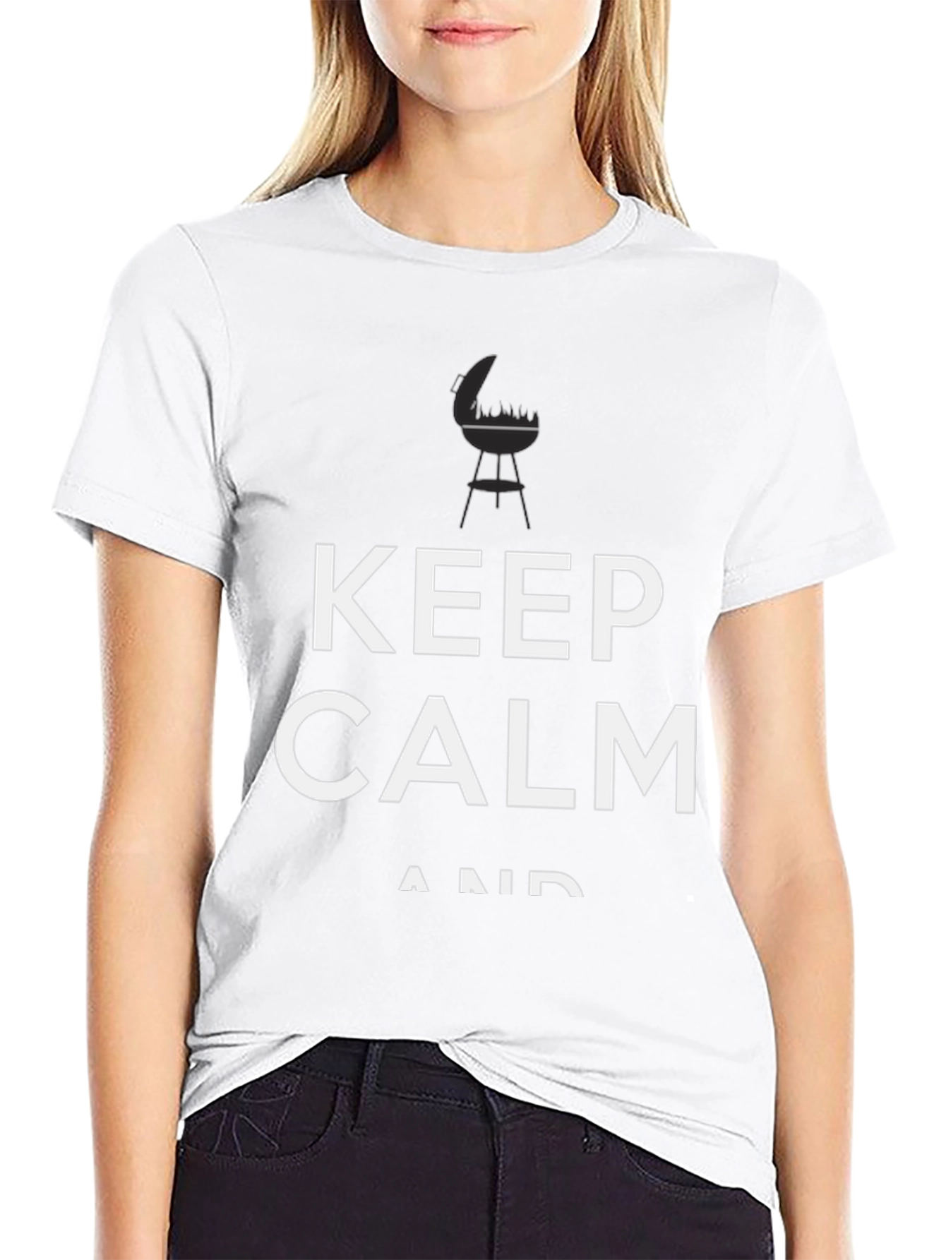 Keep Calm BBQ Black T-Shirt - Grill Master Tee