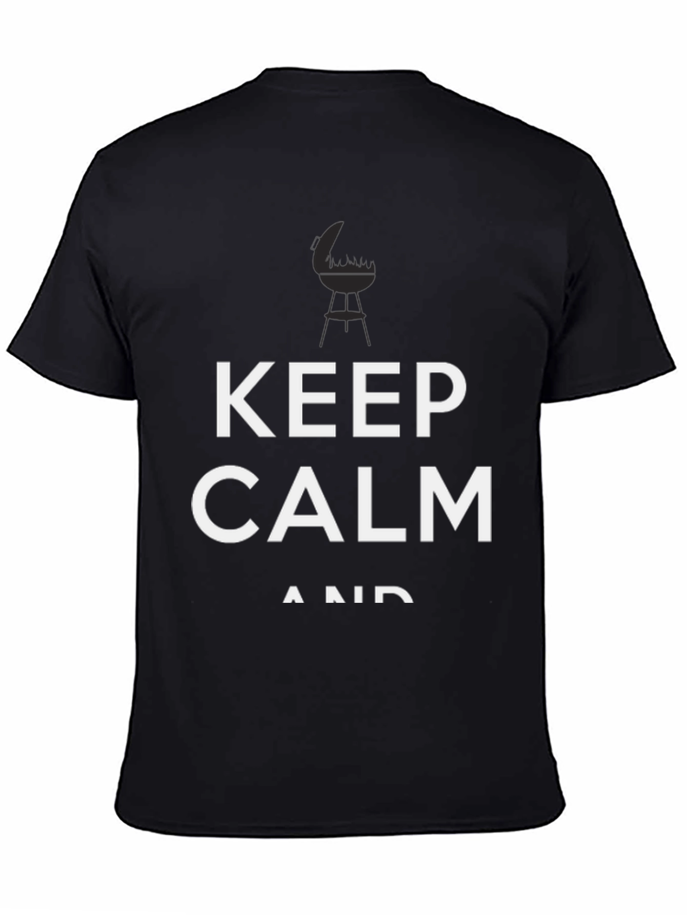 Keep Calm BBQ Black T-Shirt - Grill Master Tee