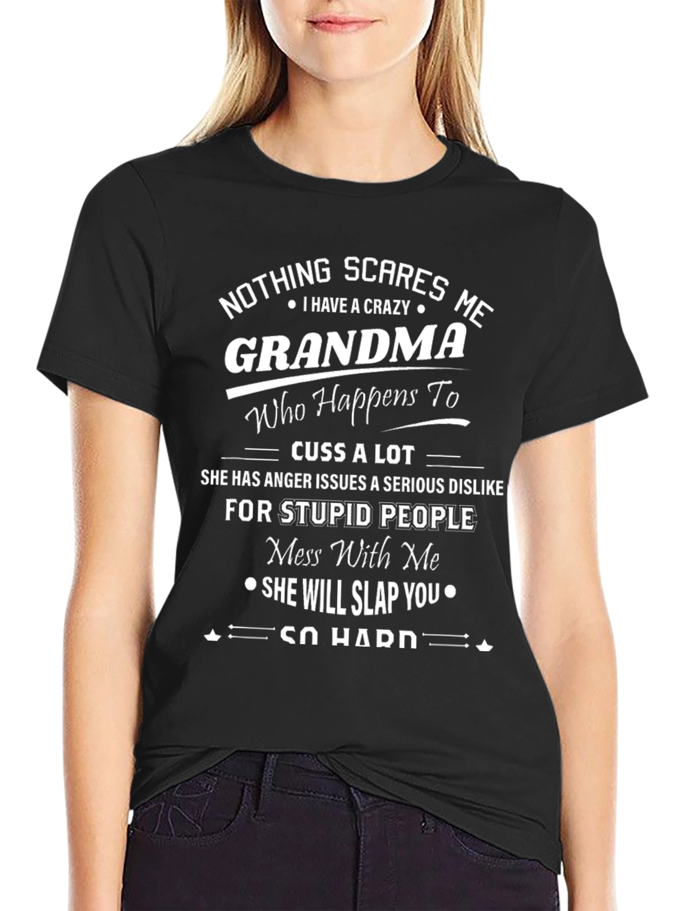 Crazy Grandma T-Shirt - Funny Graphic Tee