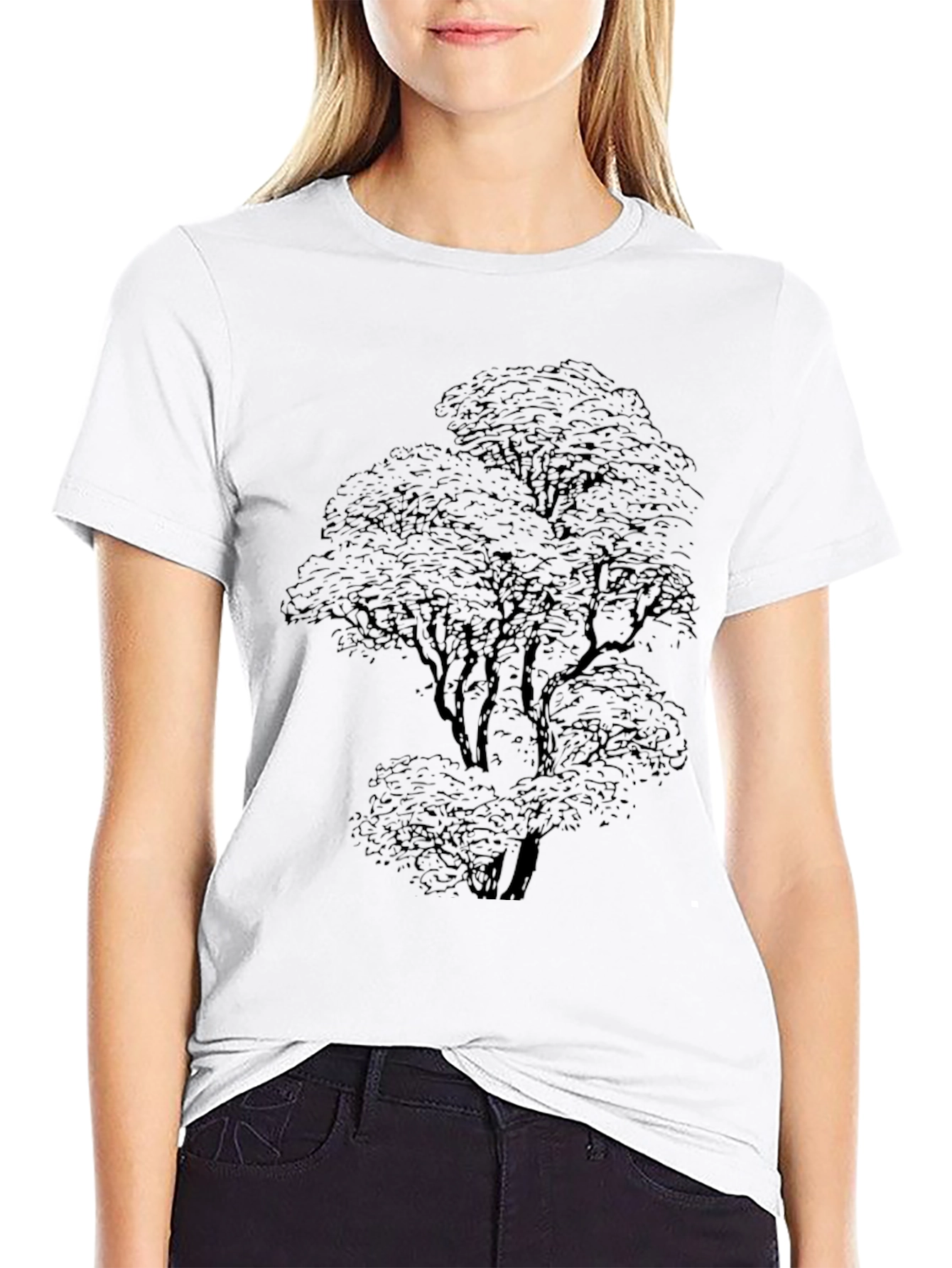 Tree Graphic Black T-Shirt