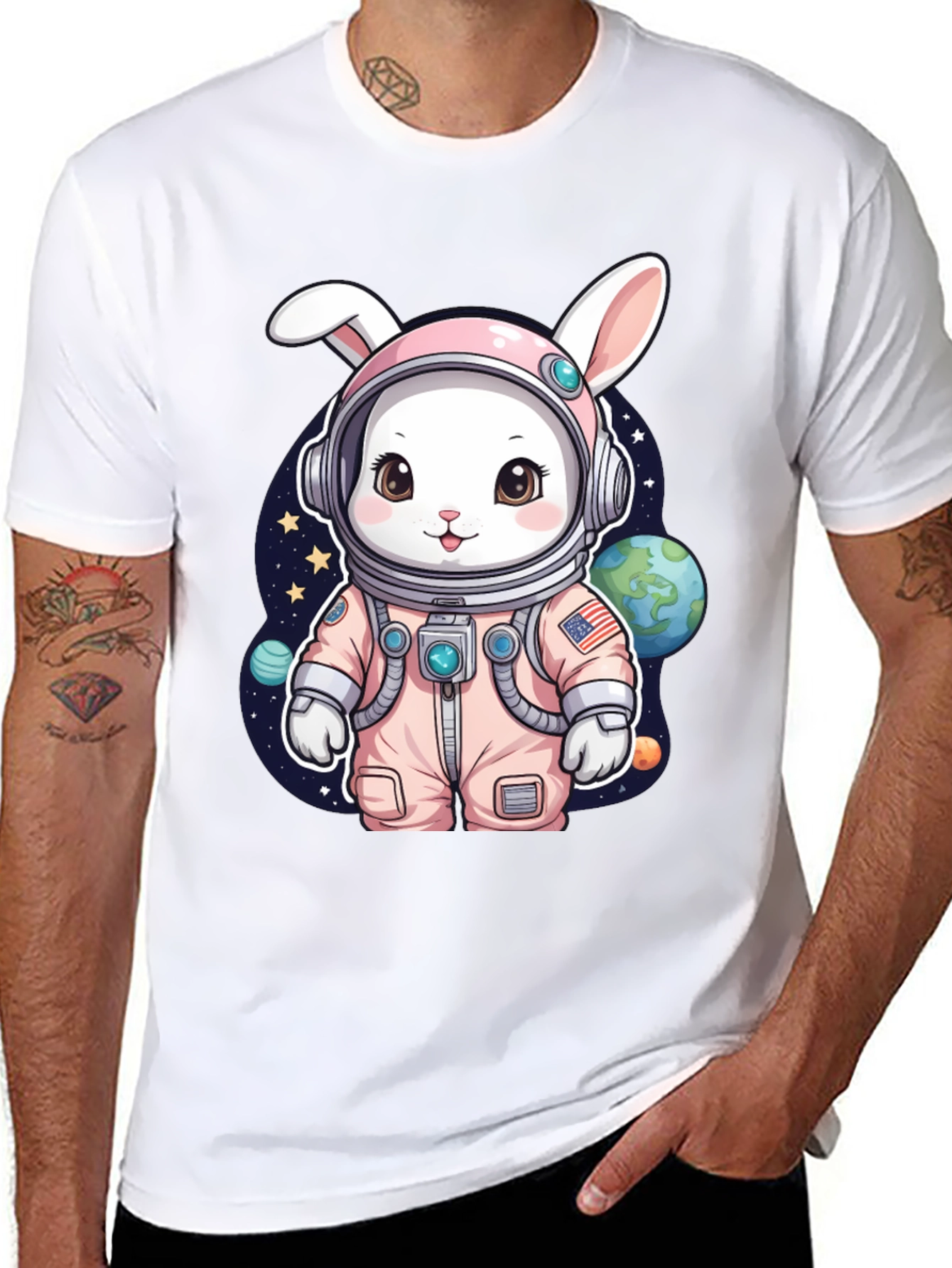 Cute Space Bunny T-Shirt