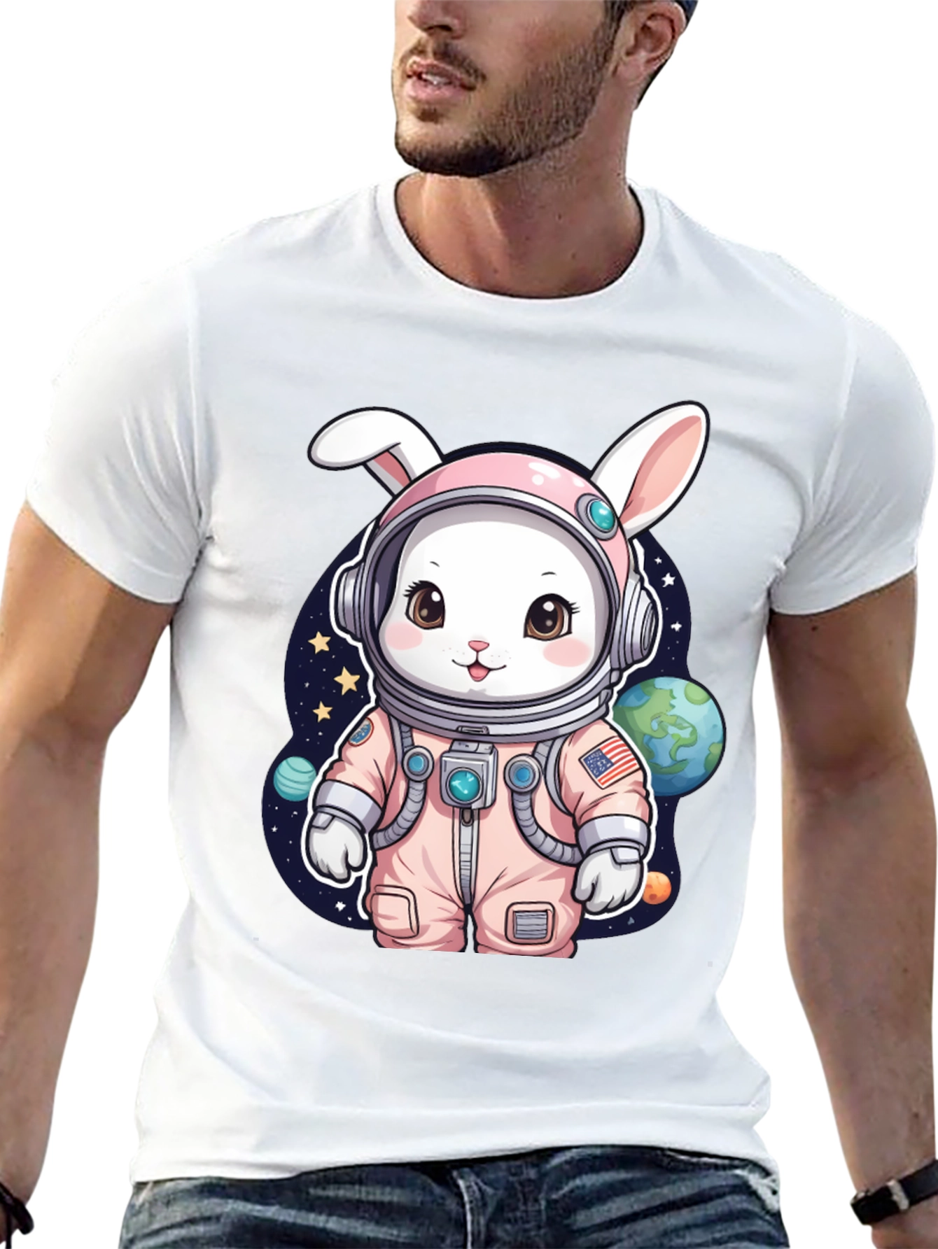 Cute Space Bunny T-Shirt