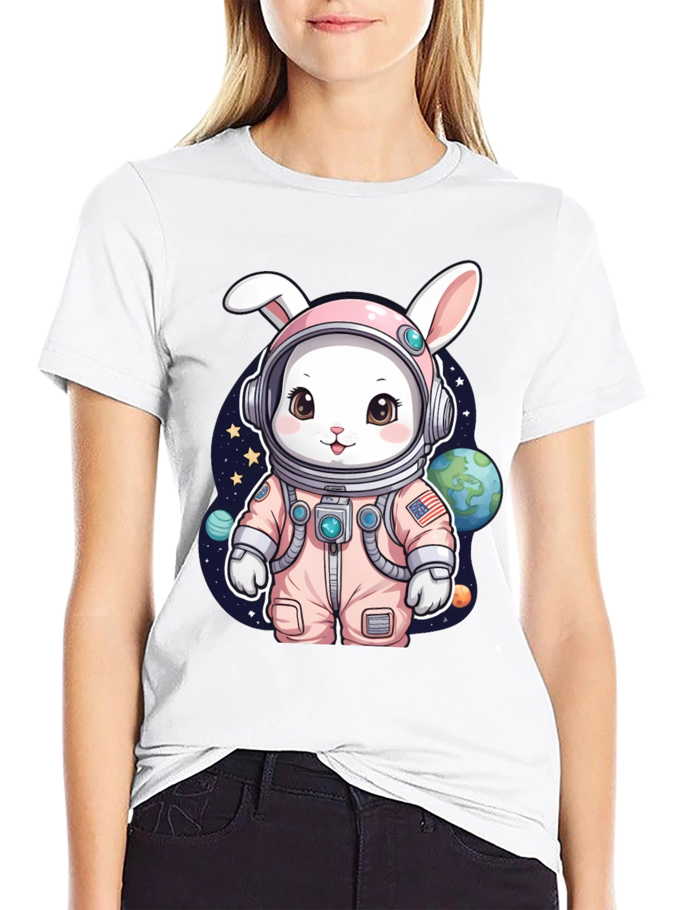 Cute Space Bunny T-Shirt