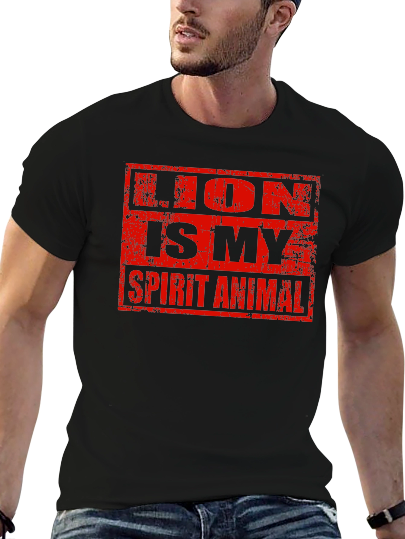 Lion is My Spirit Animal Graphic T-Shirt