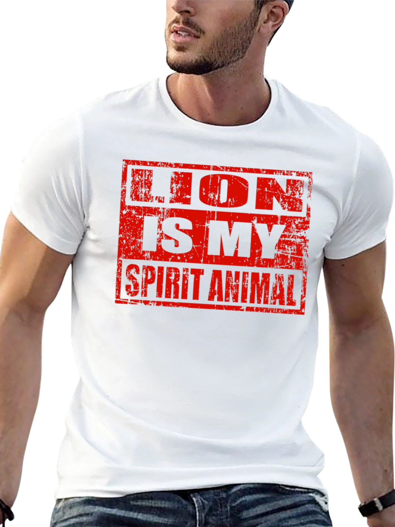 Lion is My Spirit Animal Graphic T-Shirt