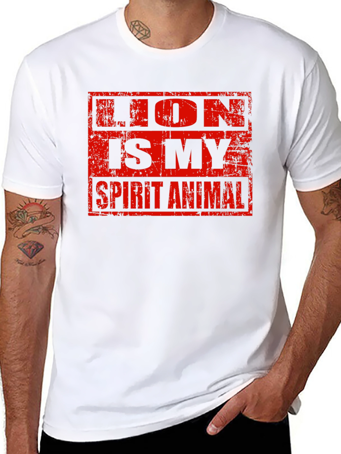 Lion is My Spirit Animal Graphic T-Shirt