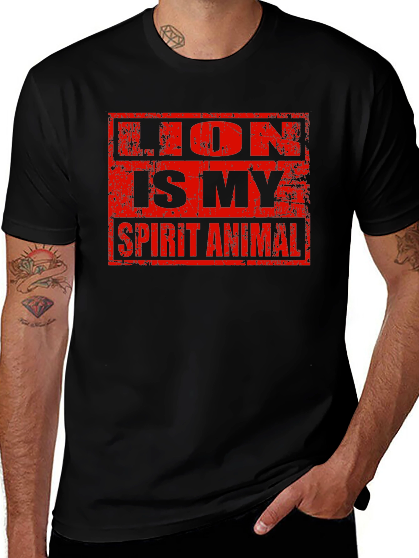 Lion is My Spirit Animal Graphic T-Shirt