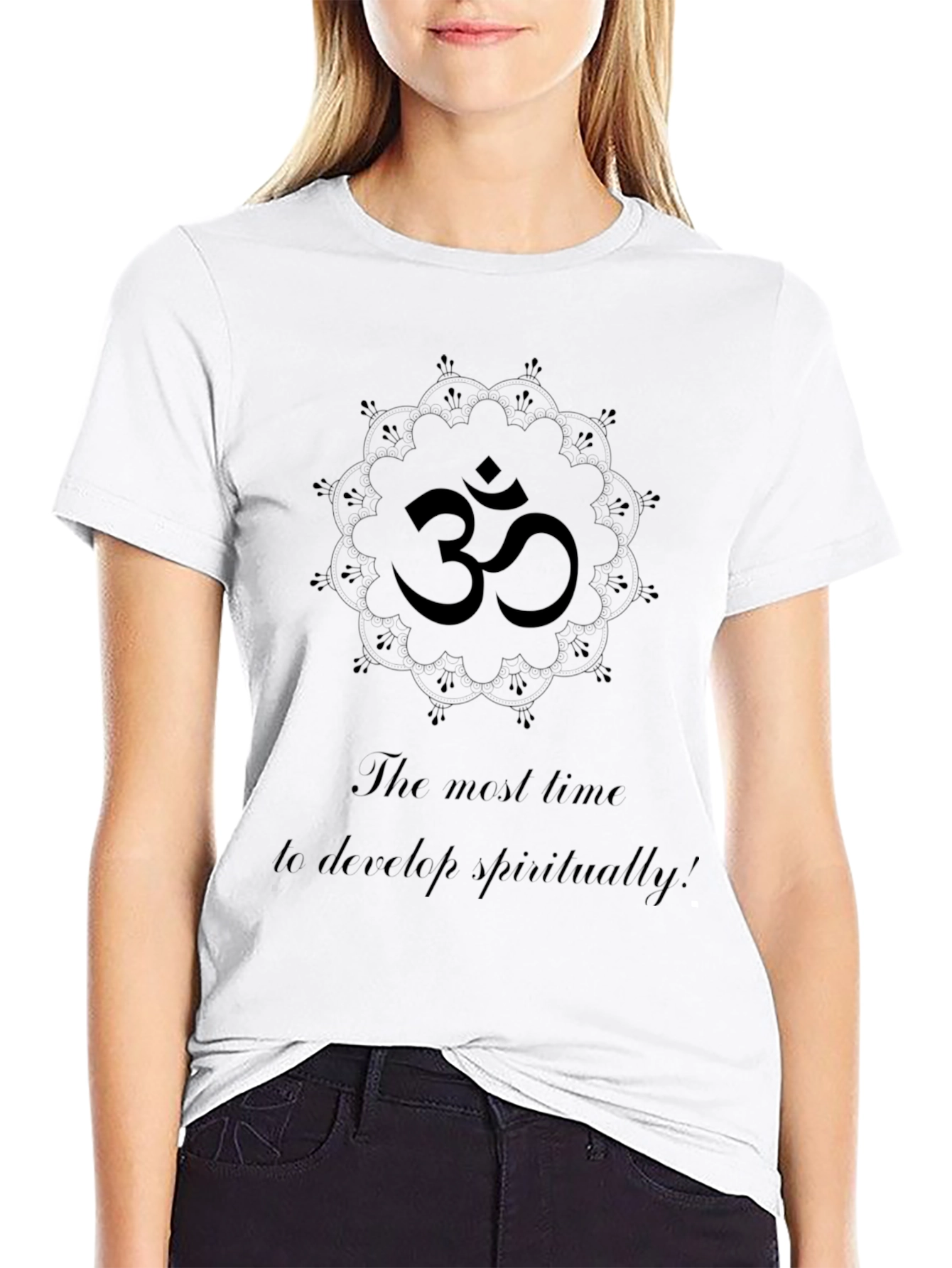 Om Mandala Graphic Tee - Spiritual Comfort