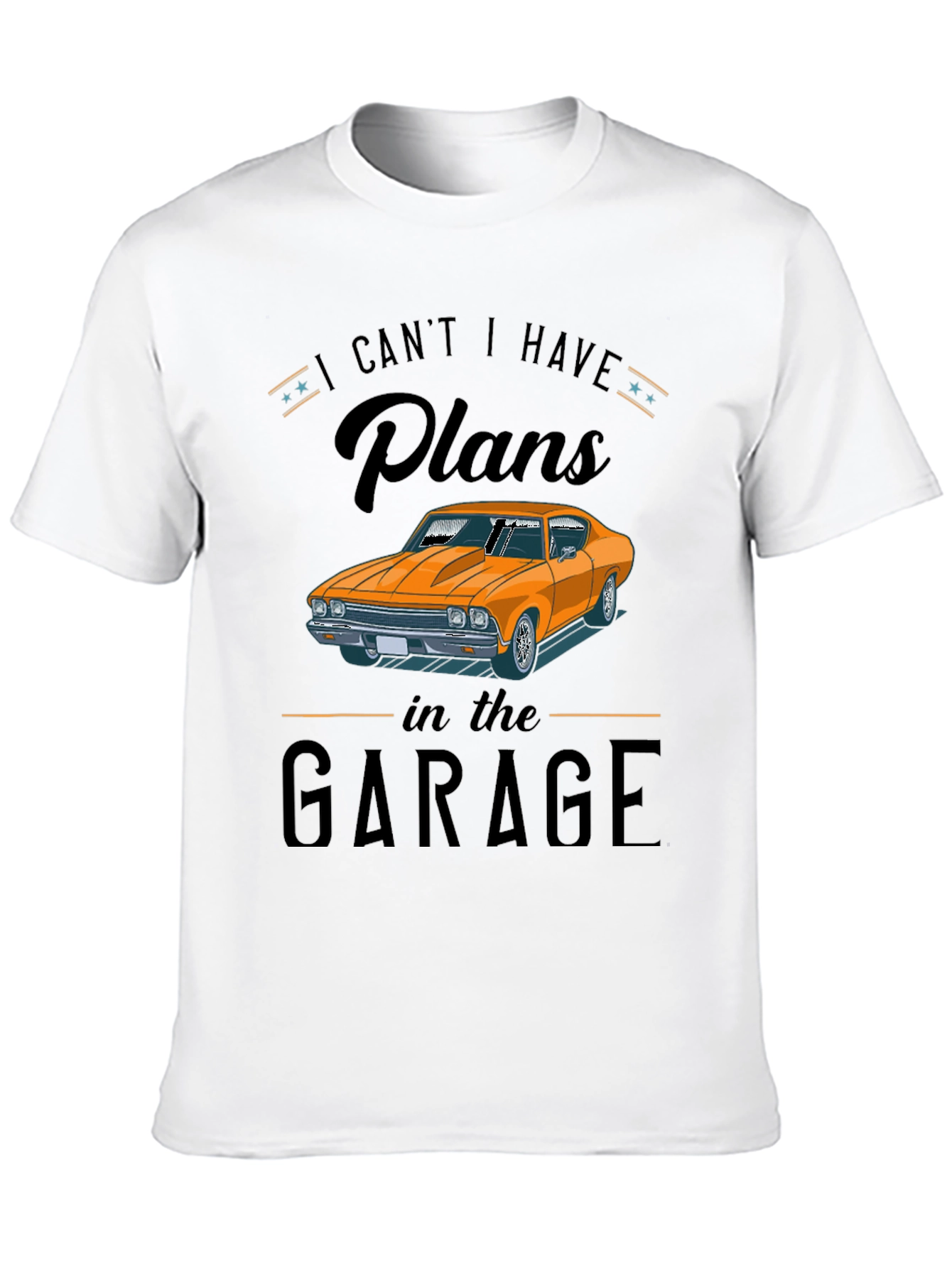 Garage Plans Graphic Tee - Car Enthusiast