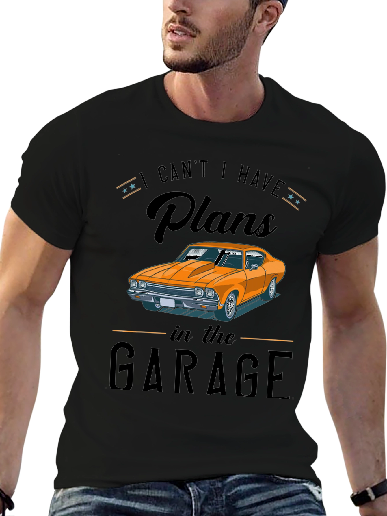 Garage Plans Graphic Tee - Car Enthusiast
