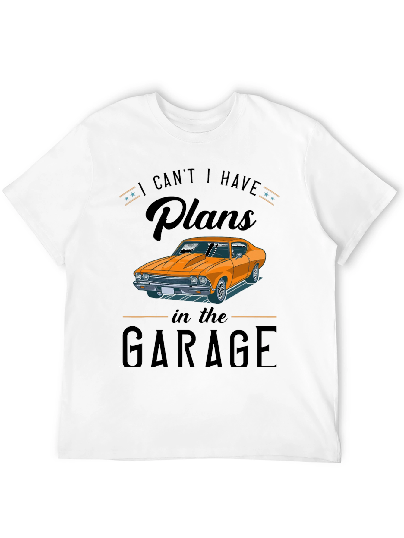 Garage Plans Graphic Tee - Car Enthusiast