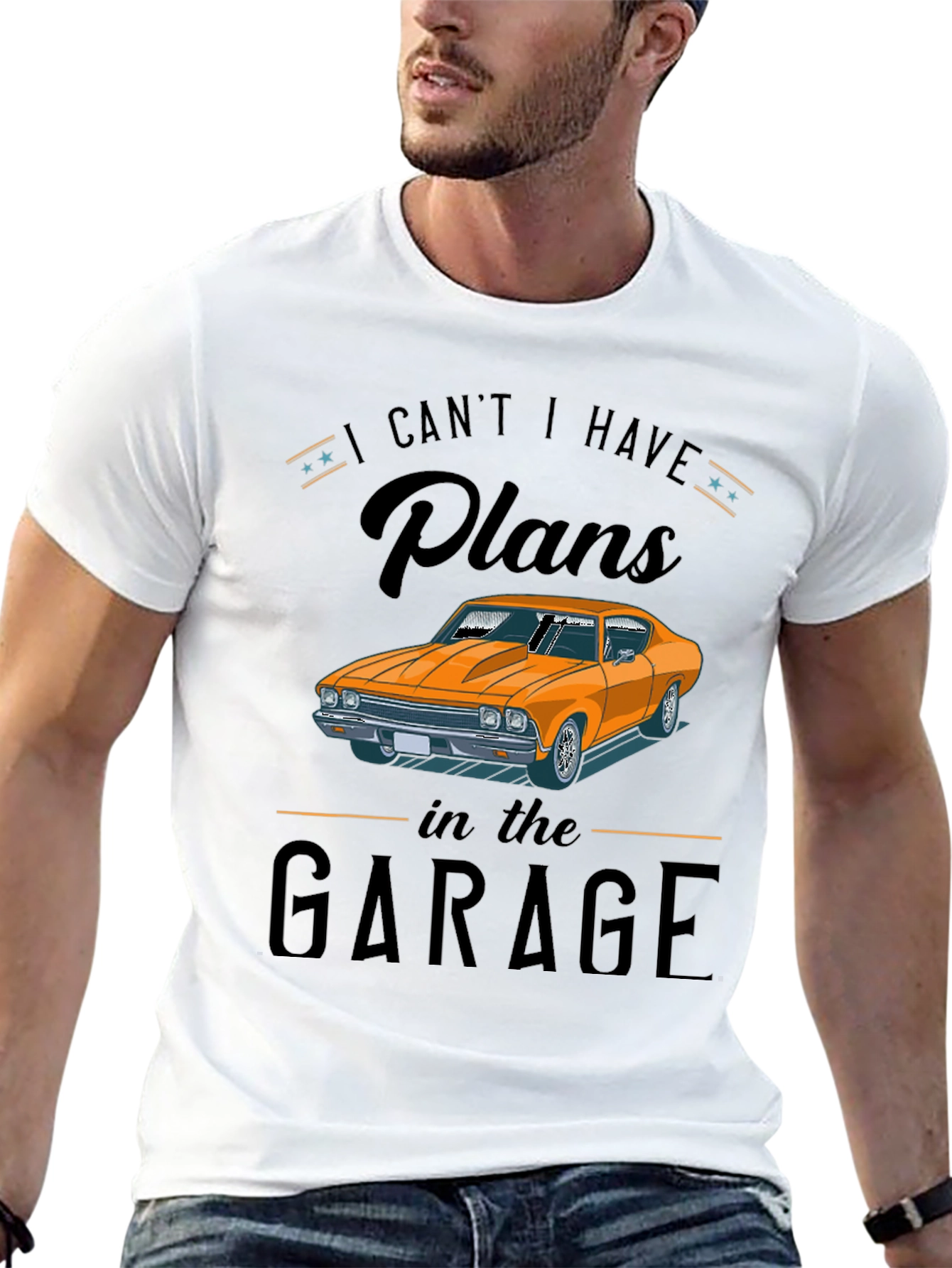 Garage Plans Graphic Tee - Car Enthusiast