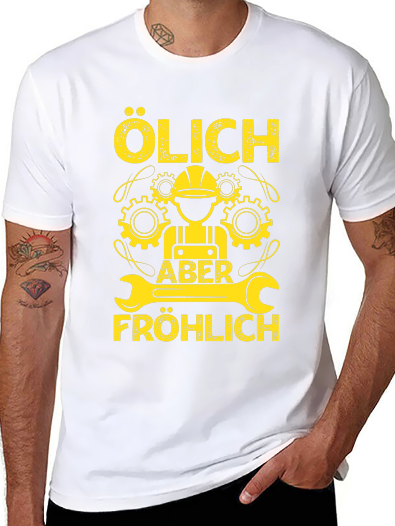 Olich Aber Frohlich Mechanic T-Shirt