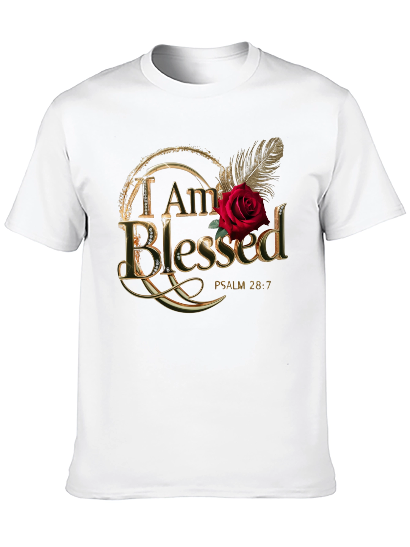 I am Blessed T-Shirt Psalm 28:7