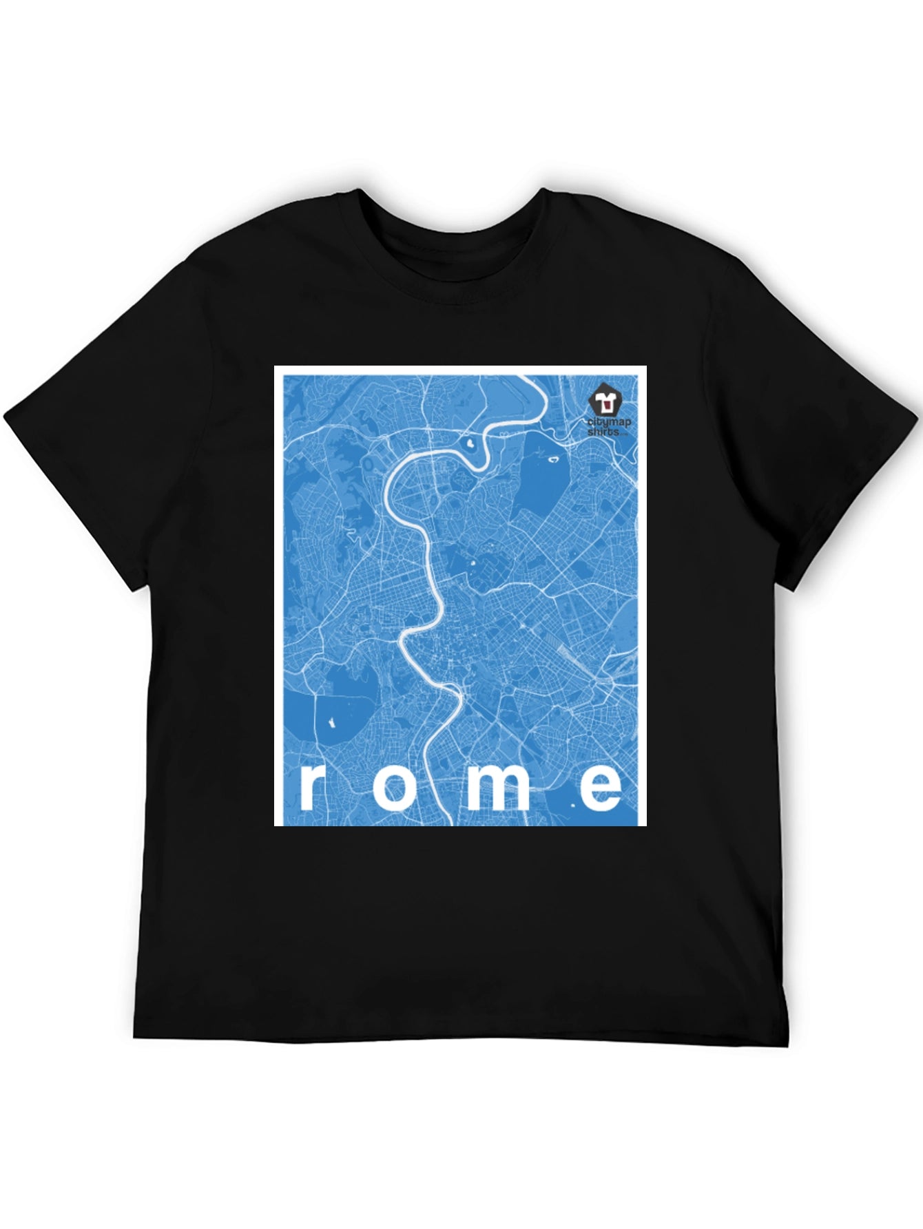 Rome City Map Graphic T-Shirt