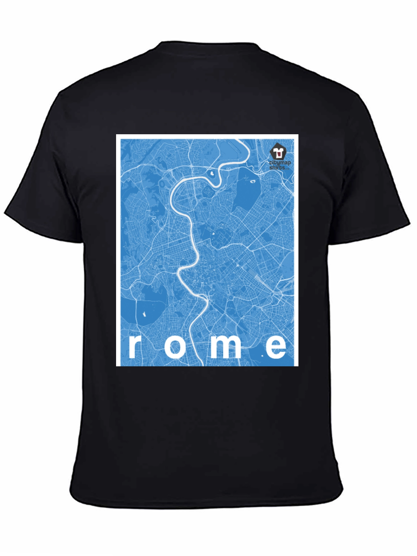 Rome City Map Graphic T-Shirt